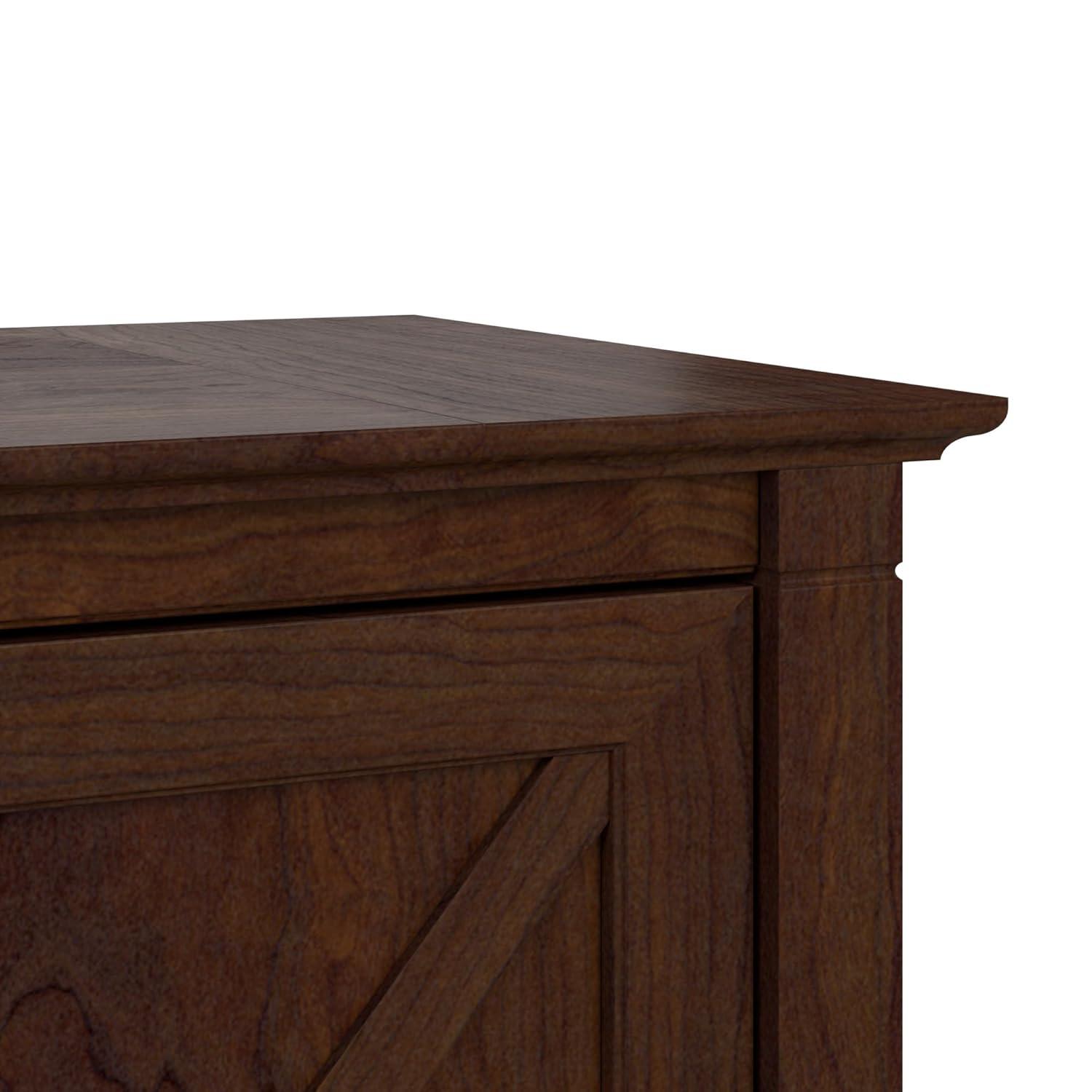 2 Drawer Key West File Cabinet Bing Cherry - Bush Furniture: Wood Composite, MDF Frame, 30"H x 30"W