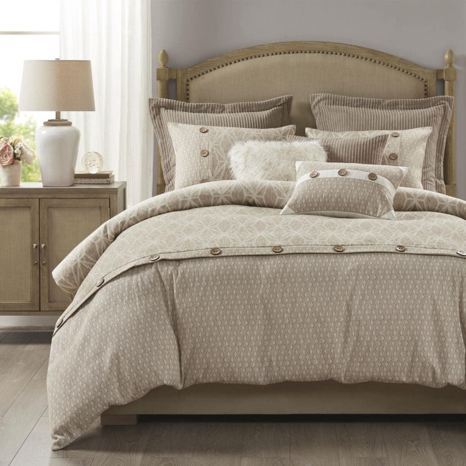 Madison Park Signature Grace Geometric Oversized Jacquard Comforter Set