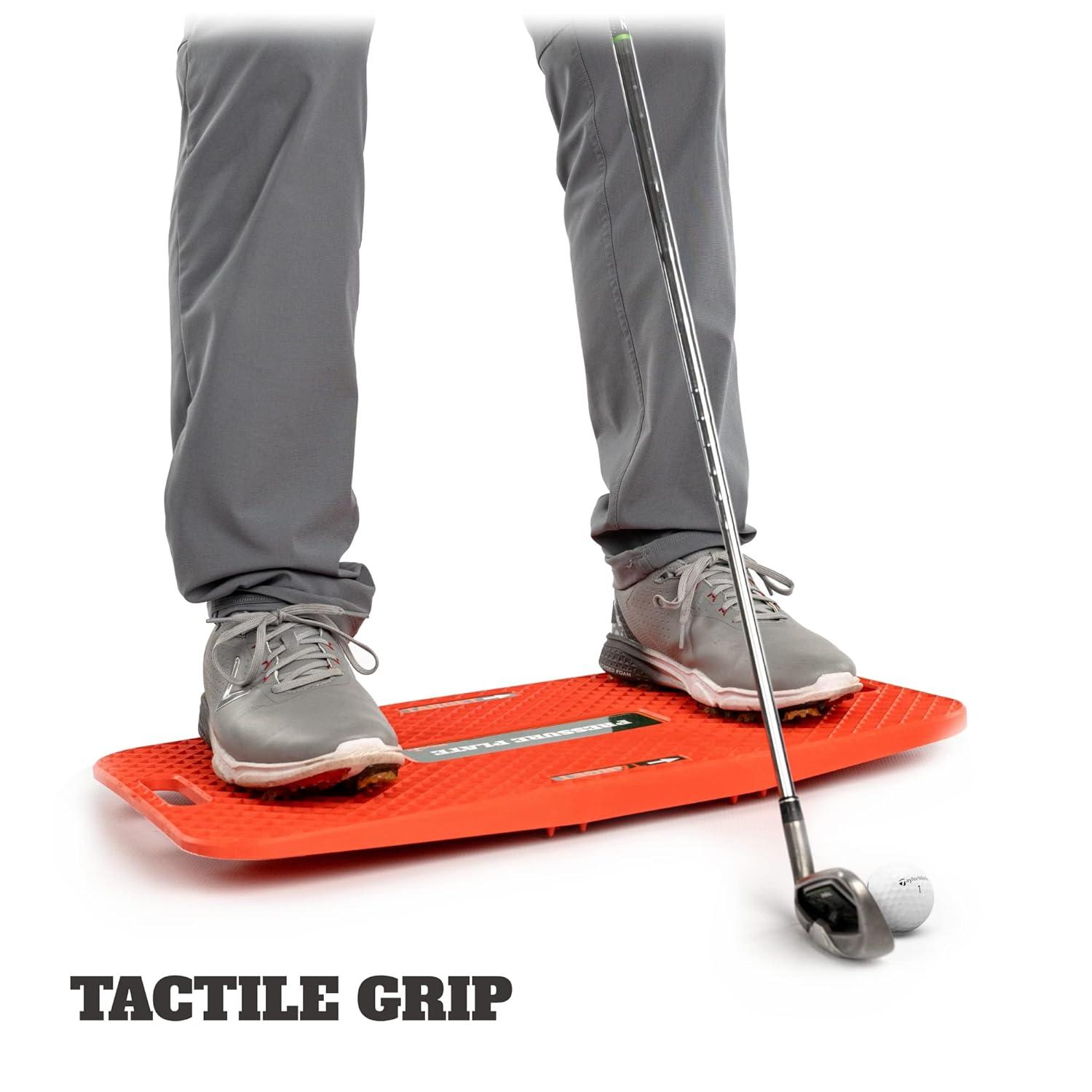 WHYGOLF Swing Trainer Pressure Plate with Power Wedge – Improve Weight Shift, Balance & Accuracy – Golf Training Aid for Increased Power & Control – Teaching Tool for Club Practice & Drills