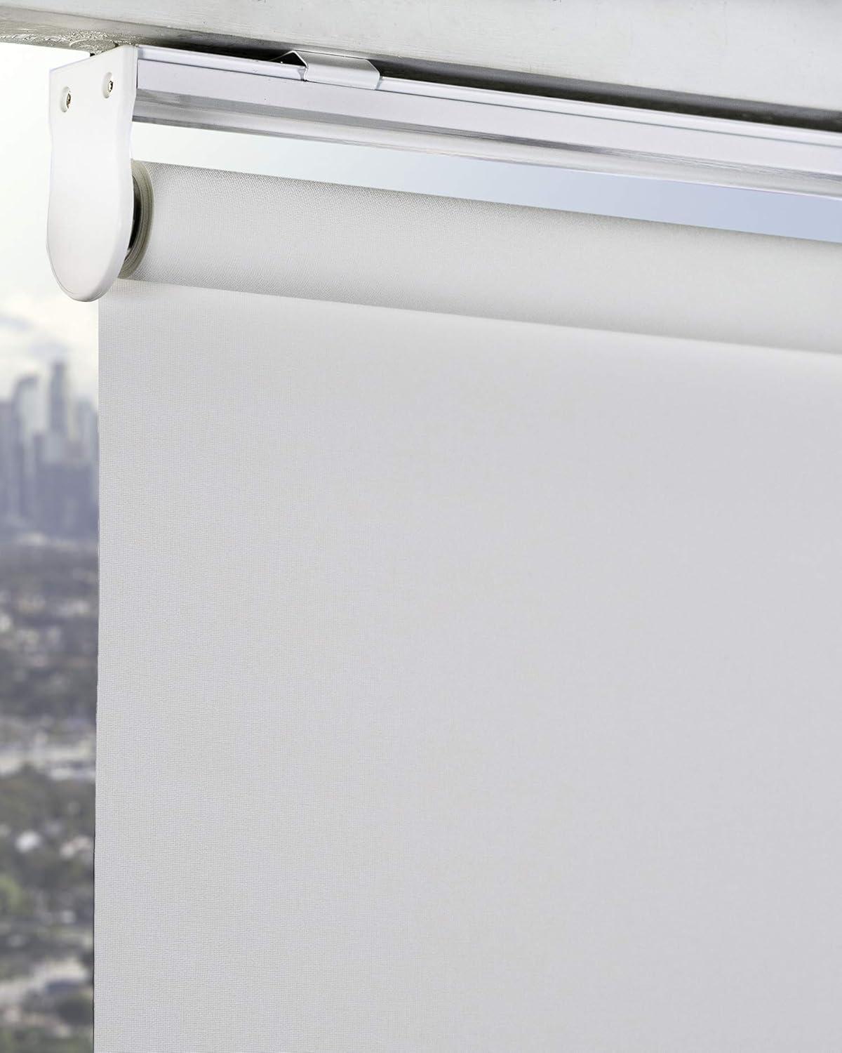 CHICOLOGY Snap-N'-Glide Cordless Roller Shade, Urban White (Light Filtering) 35"W X 72"H