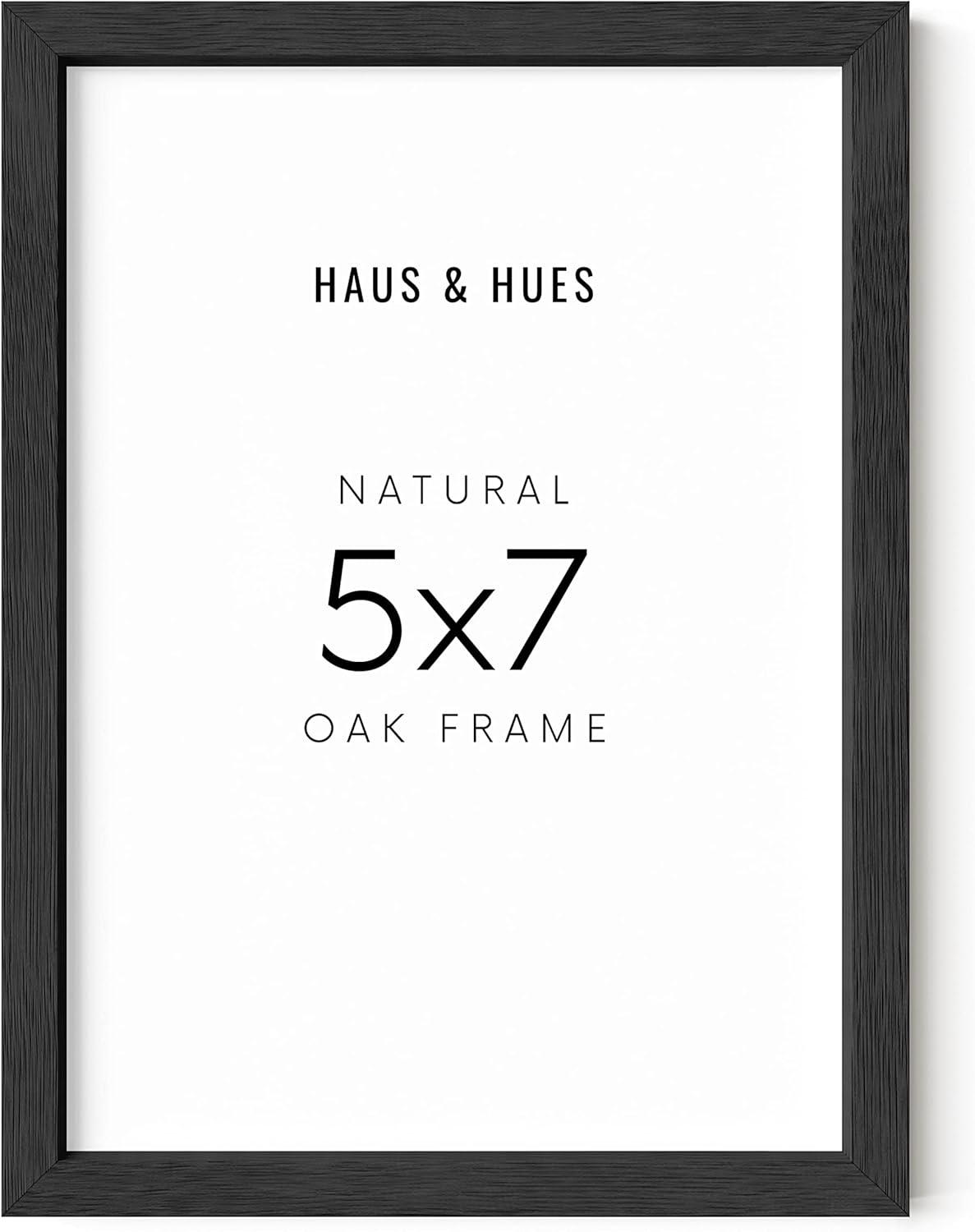 Black Oak 5x7 Matte Wood Picture Frame