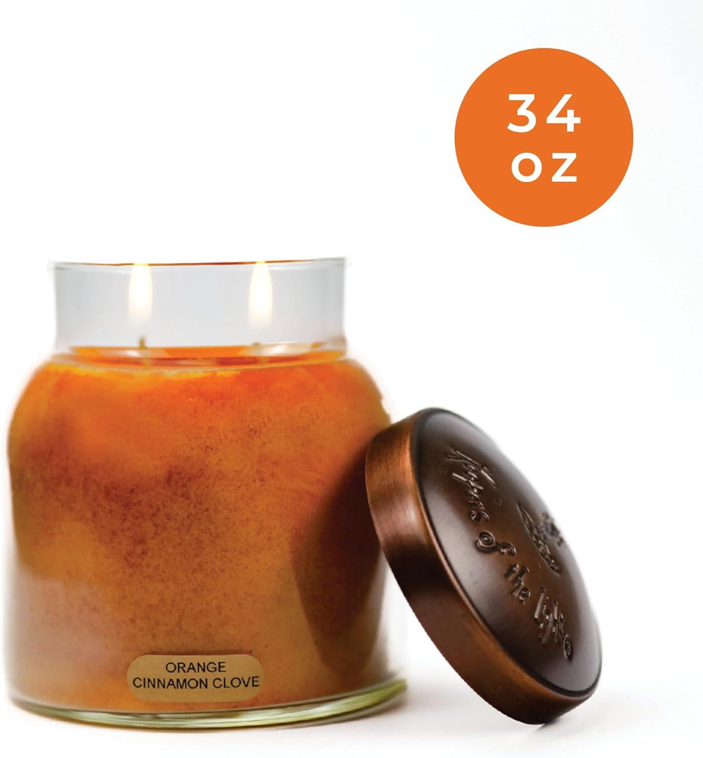 34oz Papa Jar Candle-Orange Cinnamon Clove