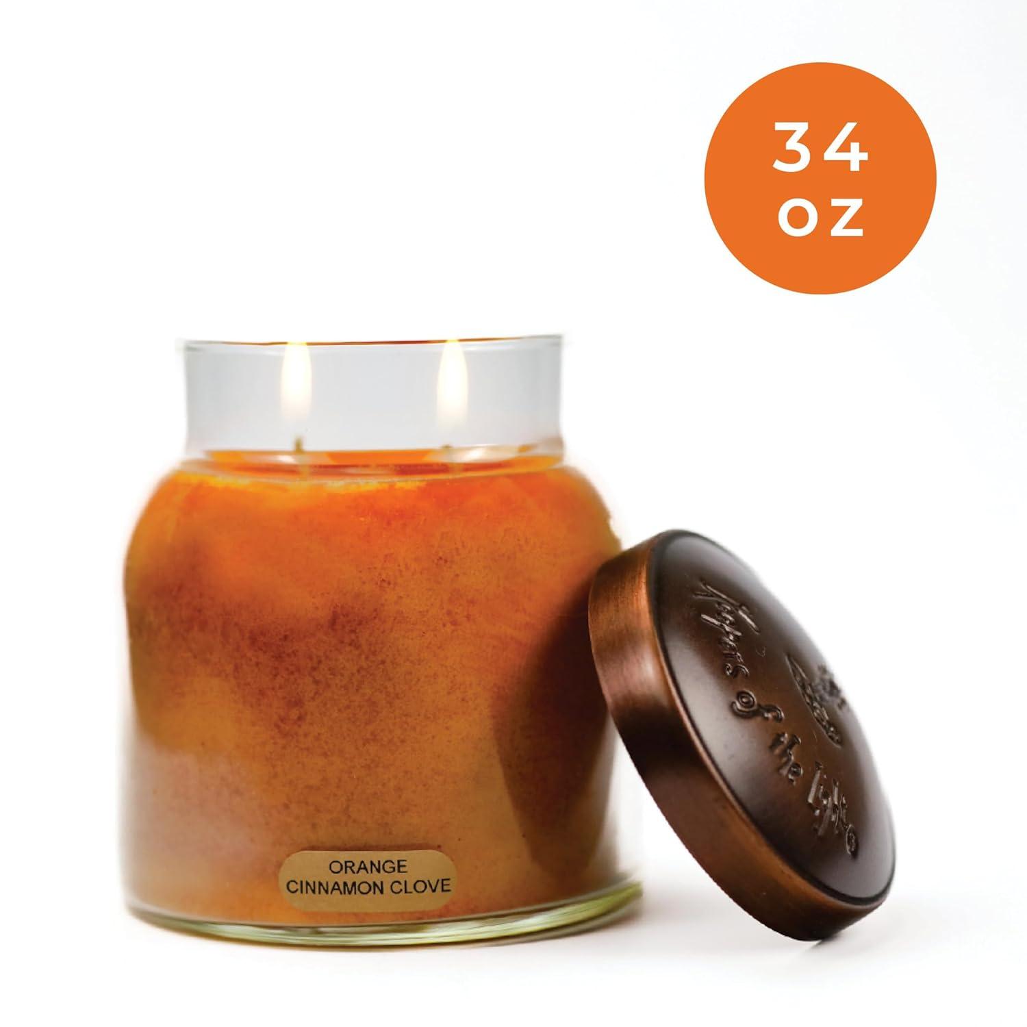34oz Papa Jar Candle-Orange Cinnamon Clove