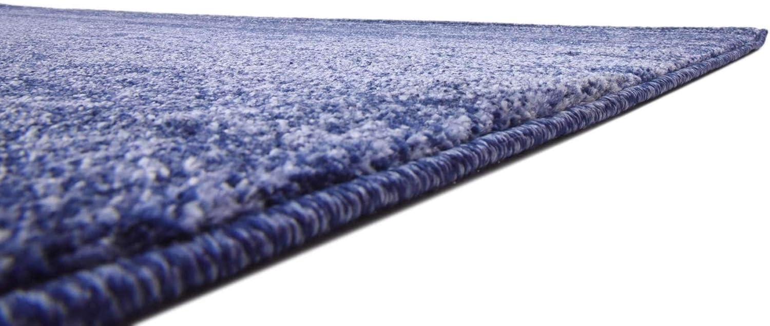 Unique Loom Del Mar Collection Area Rug - Lucille (7' 10" Square, Navy Blue/ Ivory)