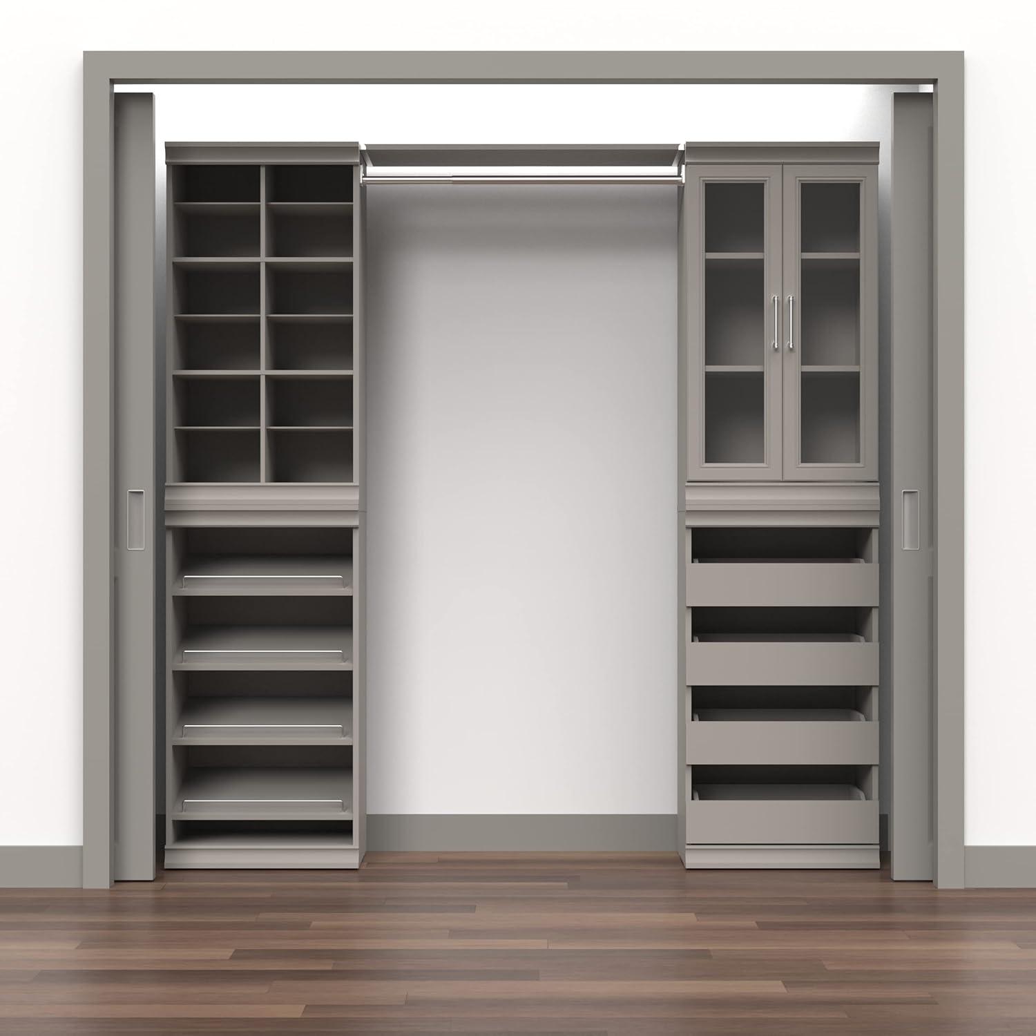 Modular Storage 21.38" W Shoe Shelf Unit with 4 Shelves