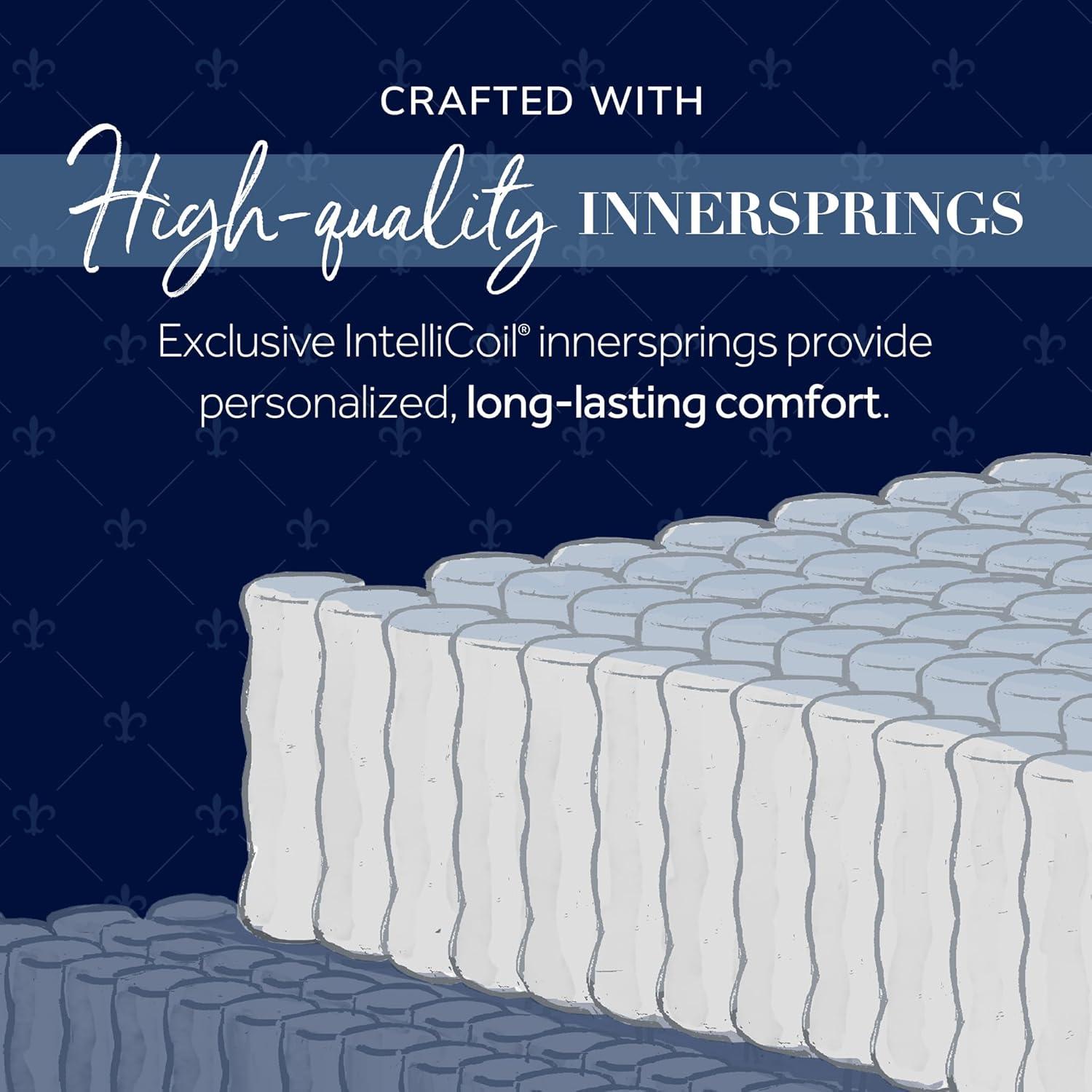 Queen Blue Eurotop Handcrafted Innerspring Mattress