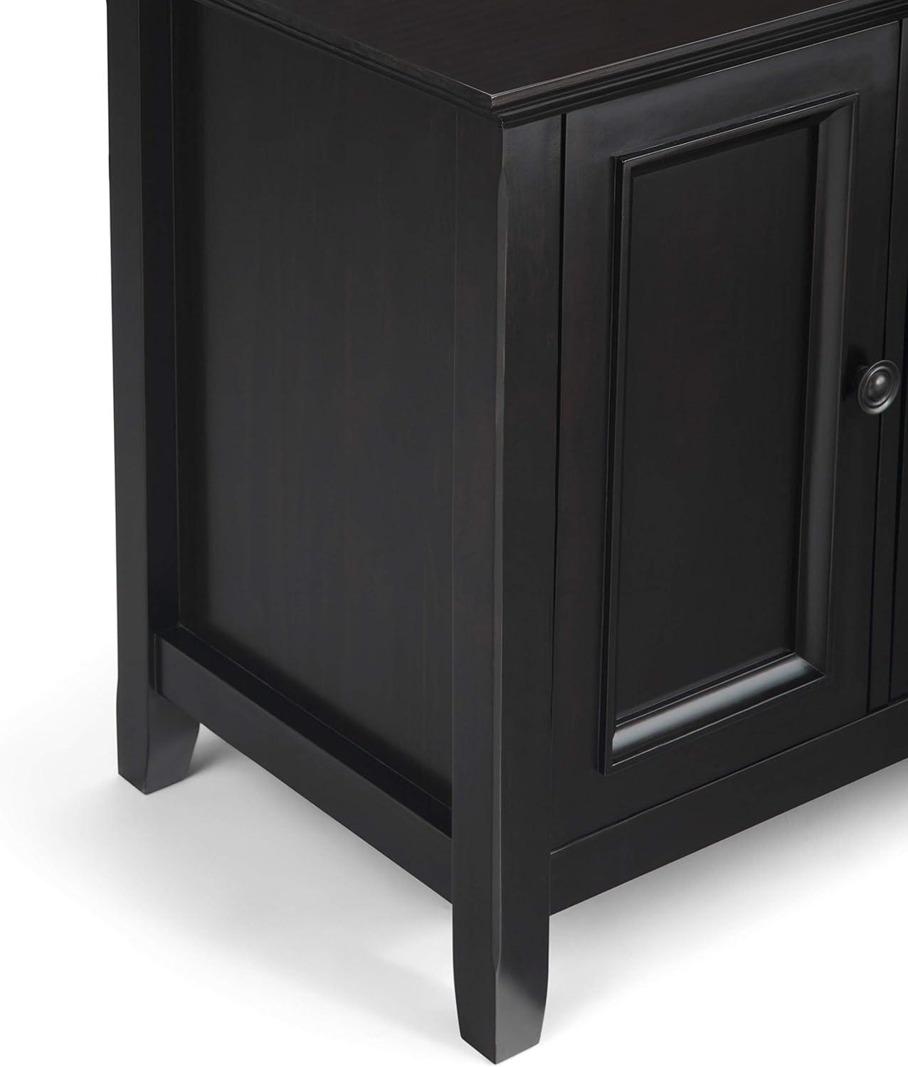 Simpli Home Amherst 54"W Solid Wood TV Stand for TVs up to 60" with Adjustable Shelves