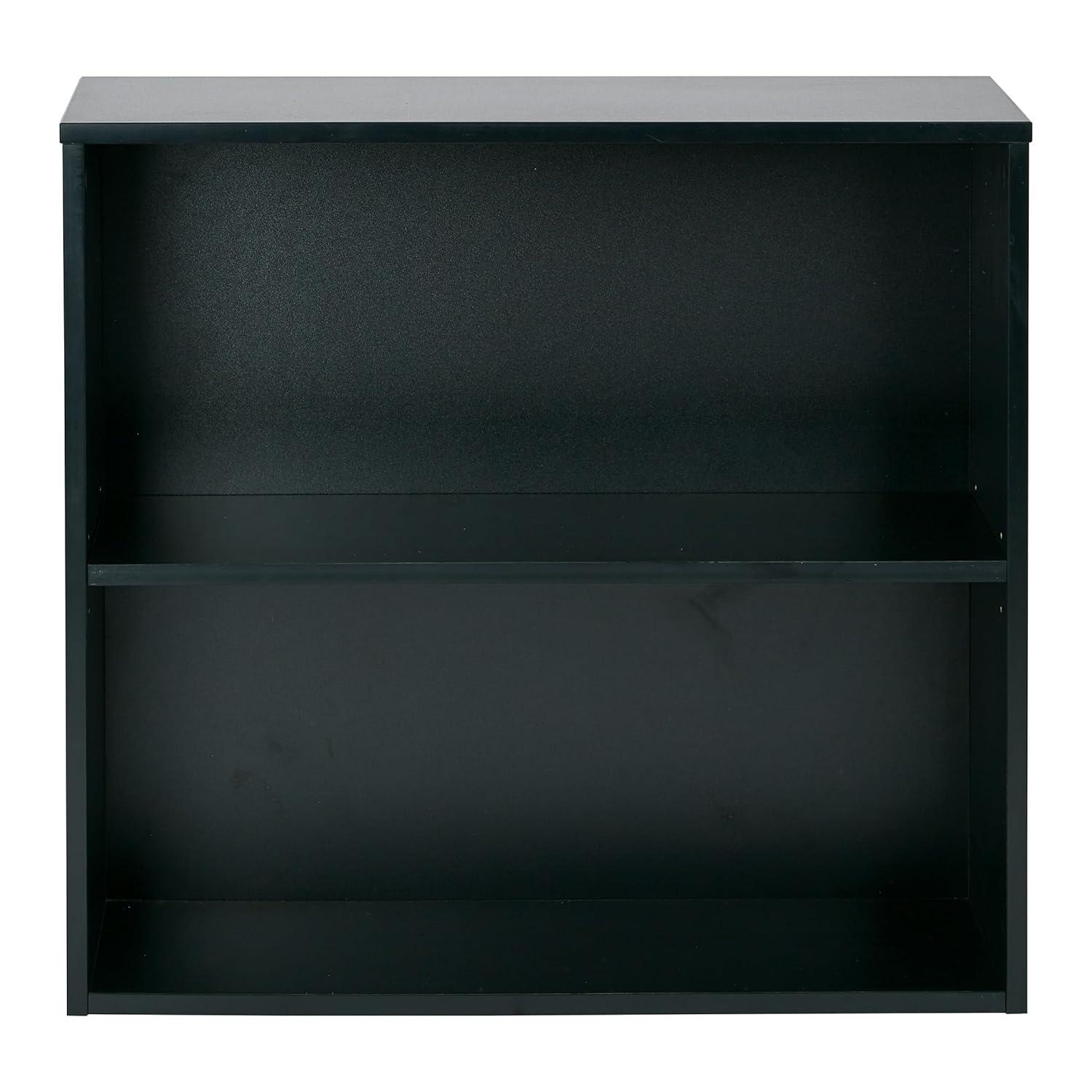 Prado 30 inch 2 Shelf Multipurpose Black Bookcase Engineered Wood