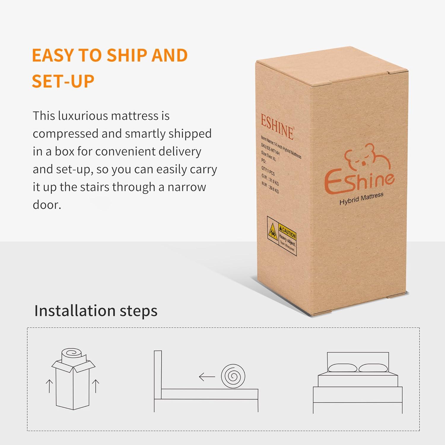 Zero Gravity Adjustable Bed with 14" Hybrid Mattress E3000 Series