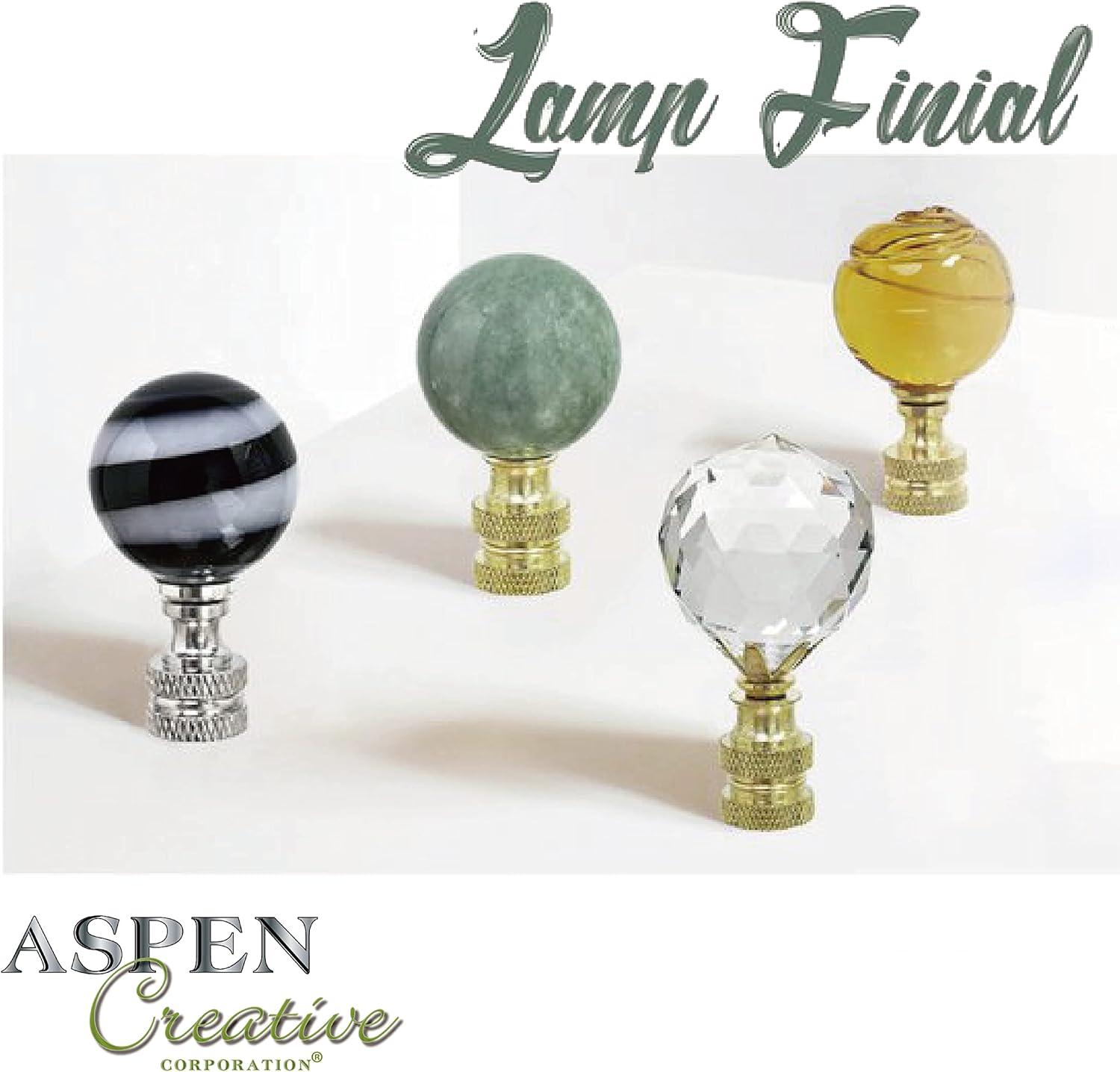 Aspen Creative 24041-12 Finial Lighting & Lamp Accessory, Brass Finish