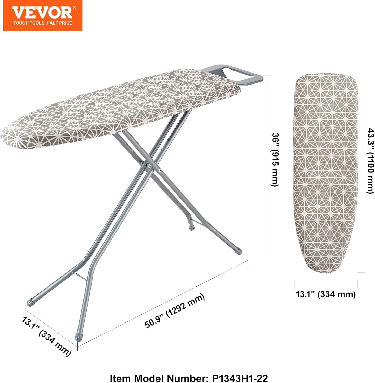 VEVOR Polypropylene,Sponge Adjustable Freestanding Ironing Board