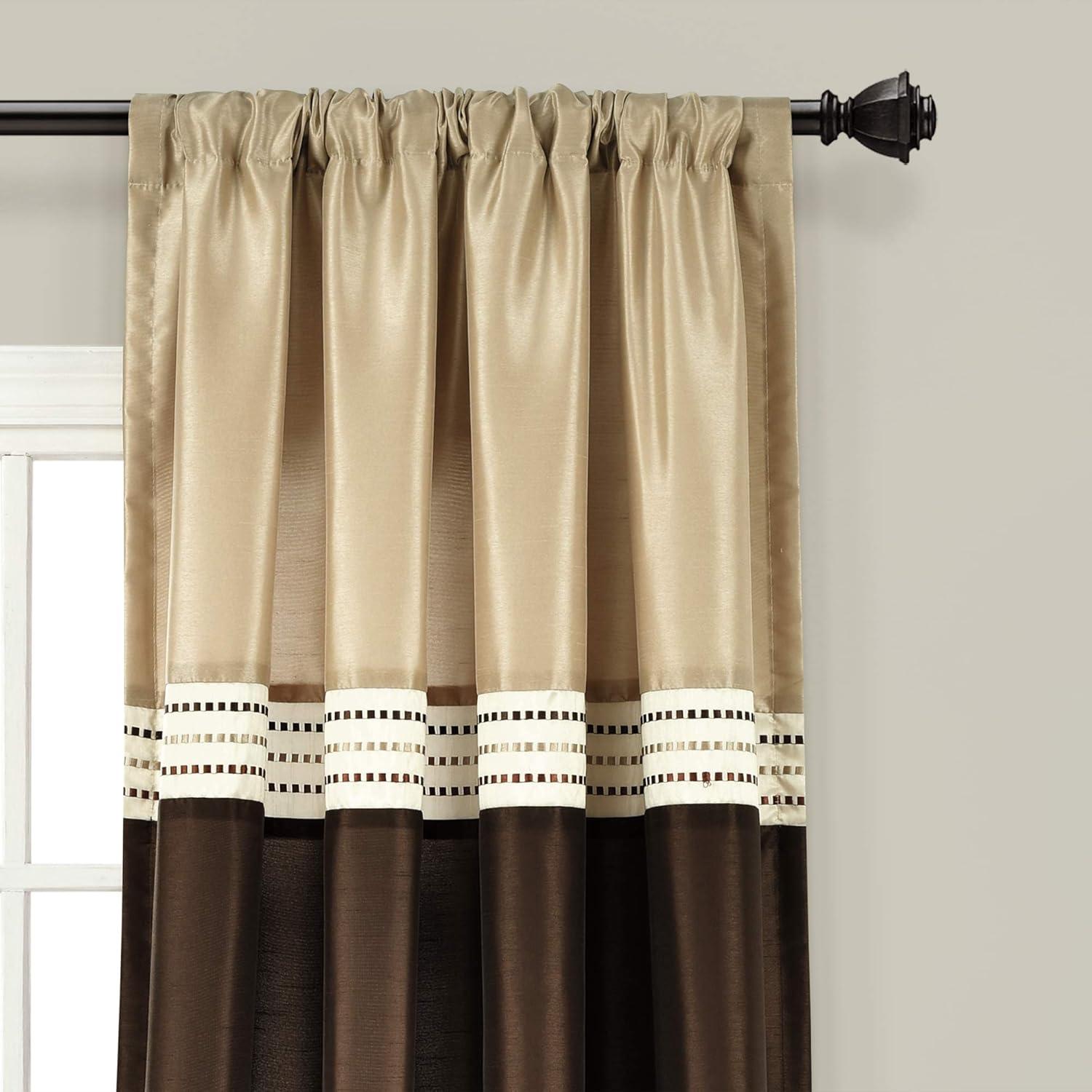 Lush Decor Terra Semi-Sheer Rod Pocket Curtain Panels (Set of 2)