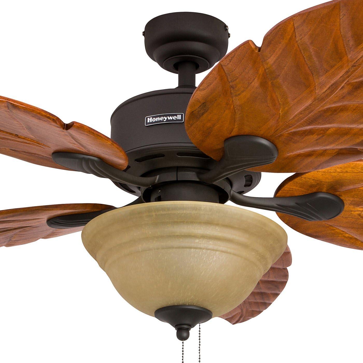 52" Royal Palm Tropical 5 Blade Ceiling Fan