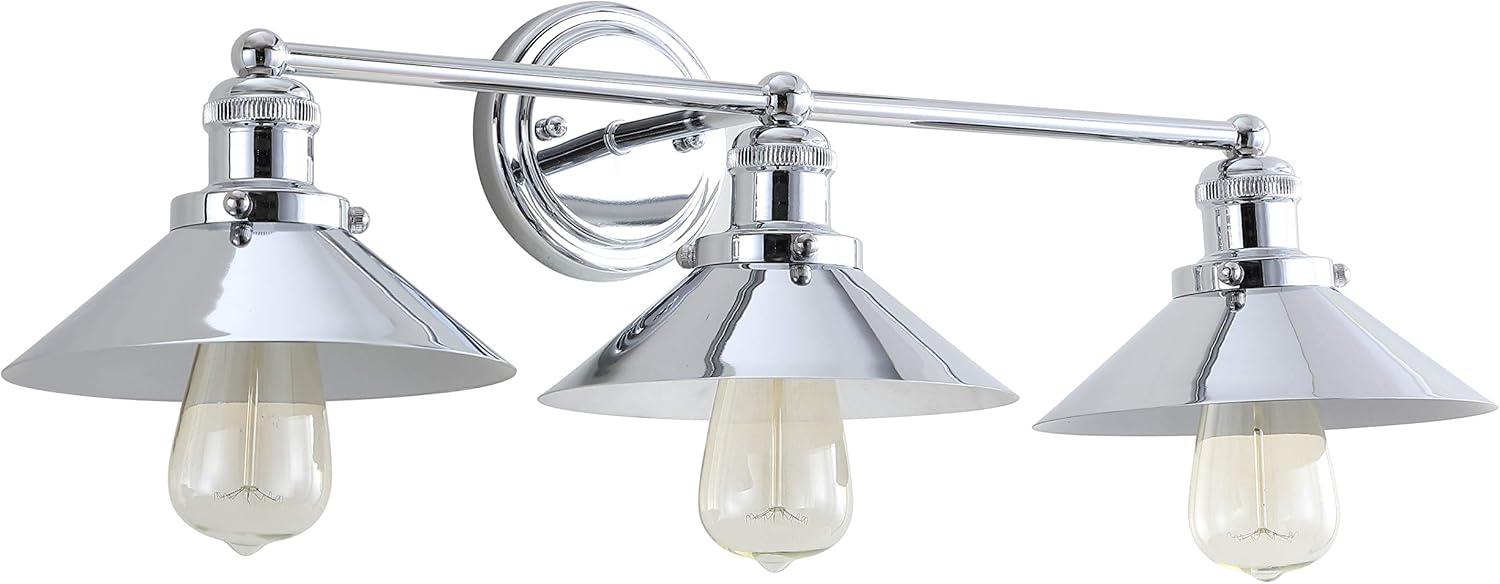 July 26.5" Chrome 3-Light Metal Vanity Light