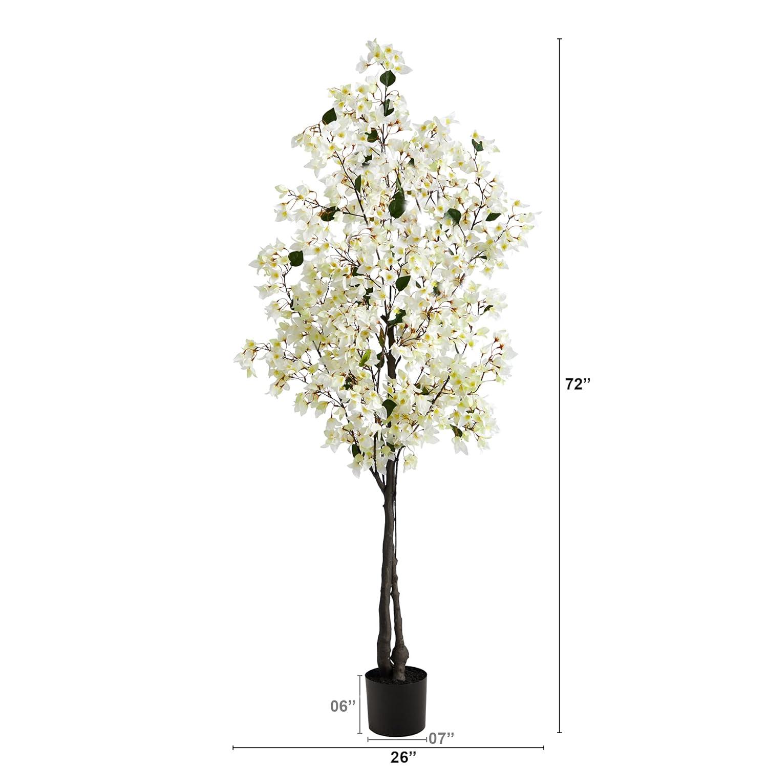 Primrue Faux Flowering Tree in Planter