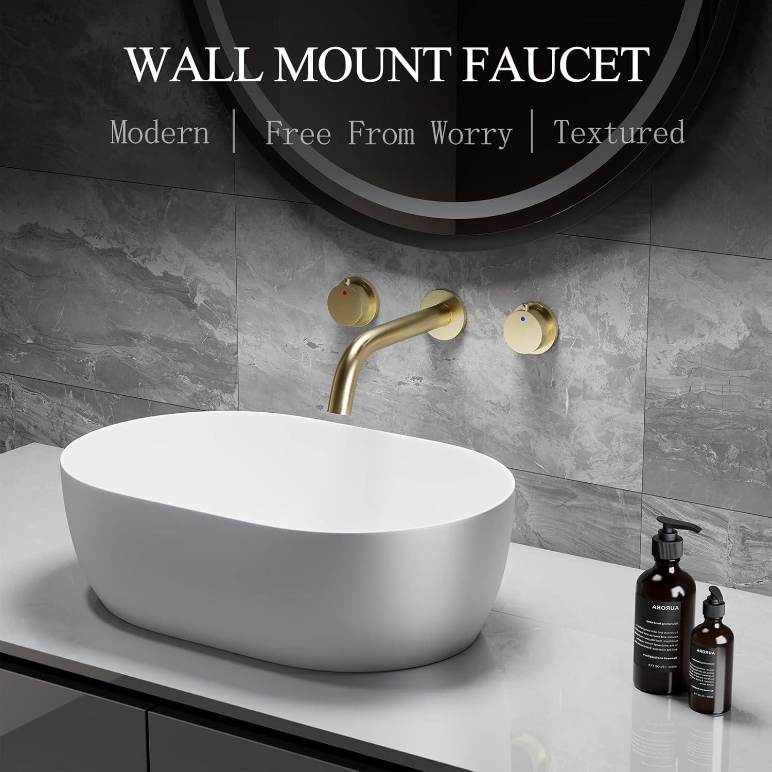 Wall 2-handle Bathroom Faucet