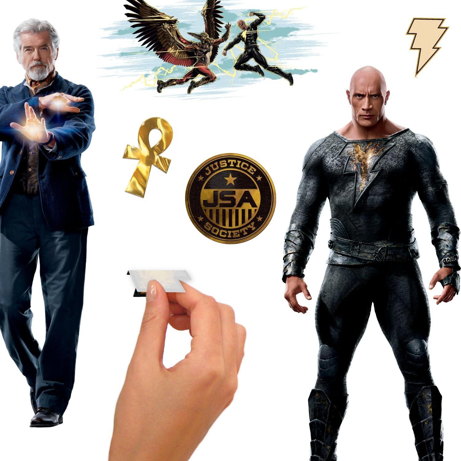 RoomMates Black Adam Kids' Peel and Stick Wall Decals