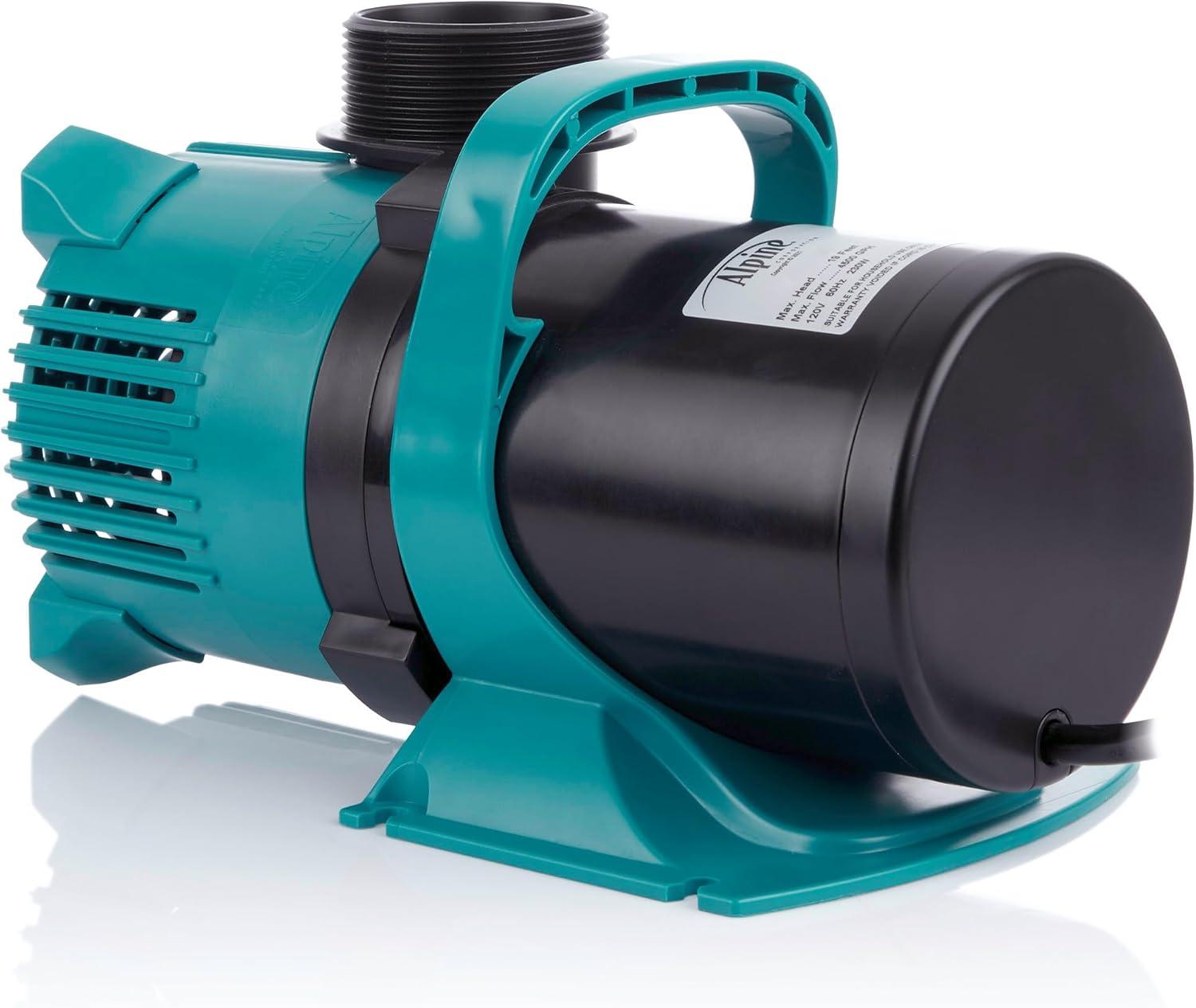 Alpine 4700 GPH Black and Blue Plastic Pond Pump