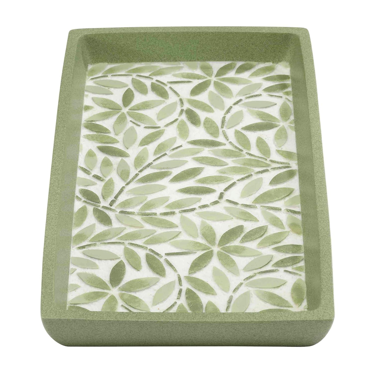 Avanti Linens Stratford Green Tray