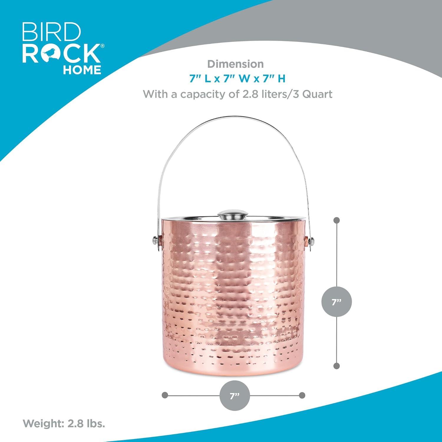 BirdRock Home Stainless Steel Ice Bucket