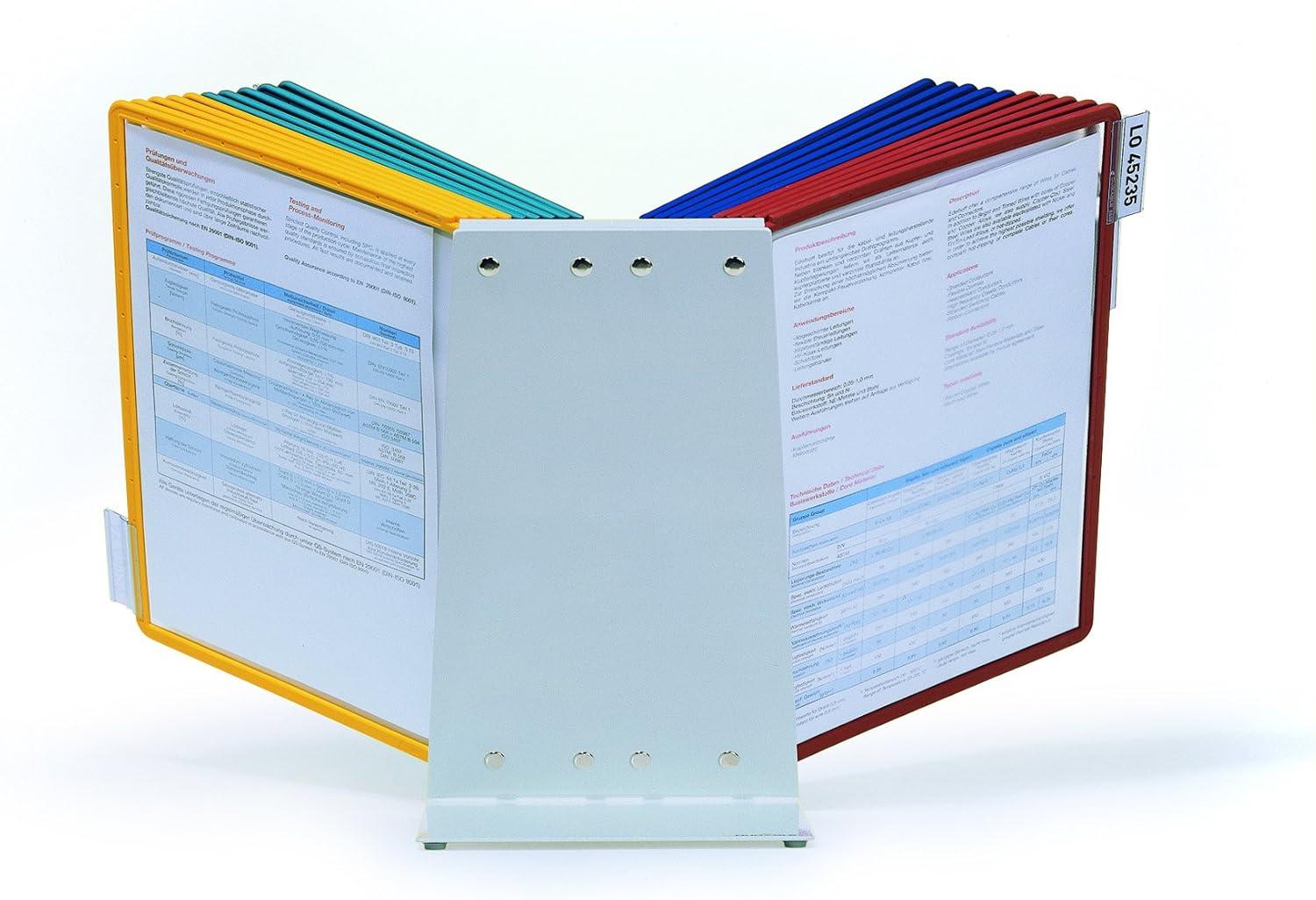 Durable® ario Reference Desktop System, 20 Panels, Assorted Borders And Panels