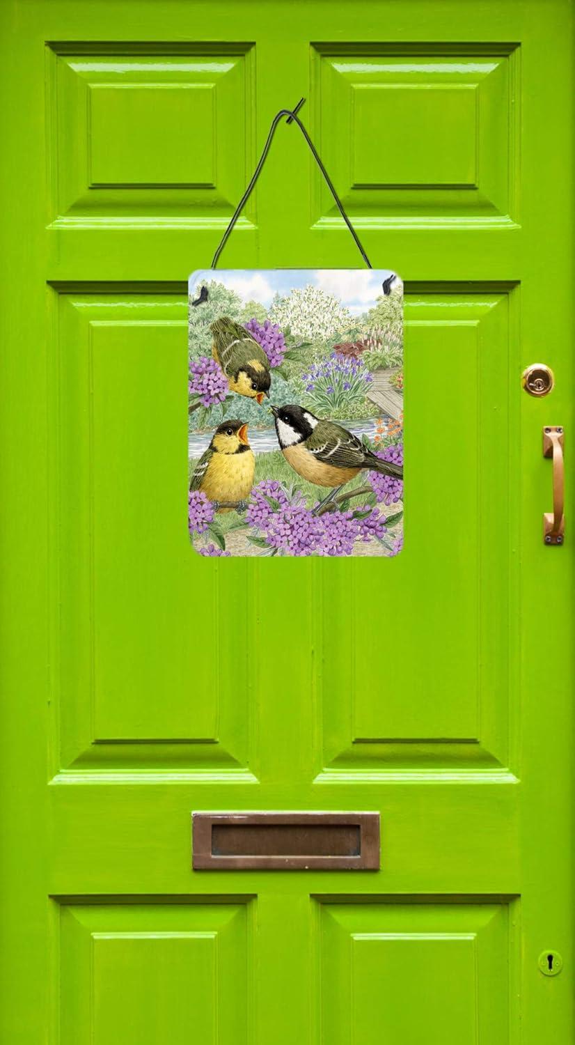 Caroline's Treasures Coal Birds by Sarah Adams Painting Print Plaque