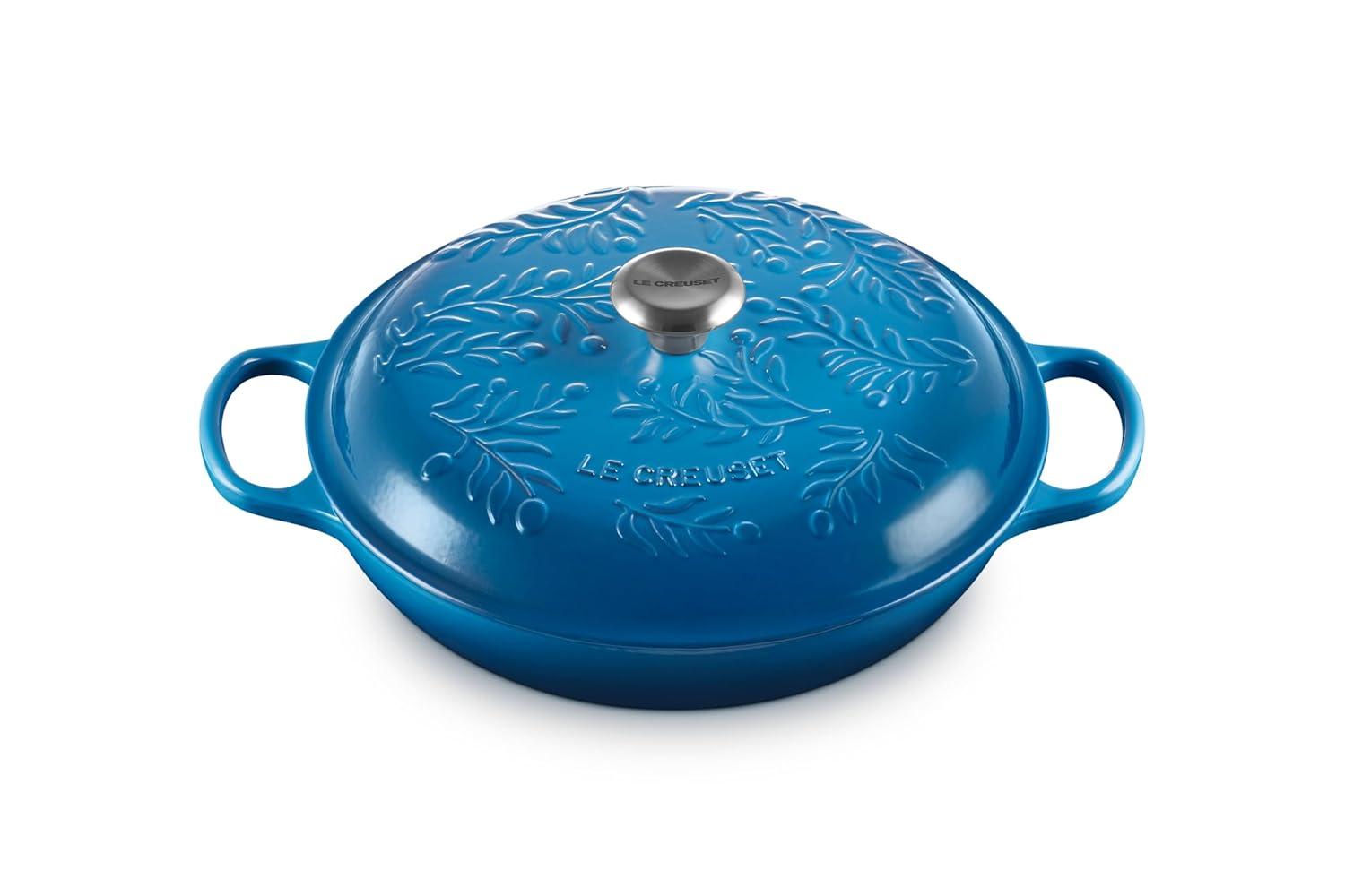 Le Creuset Le Creuset Signature Enameled Cast Iron Olive Branch Collection with Embossed Lid