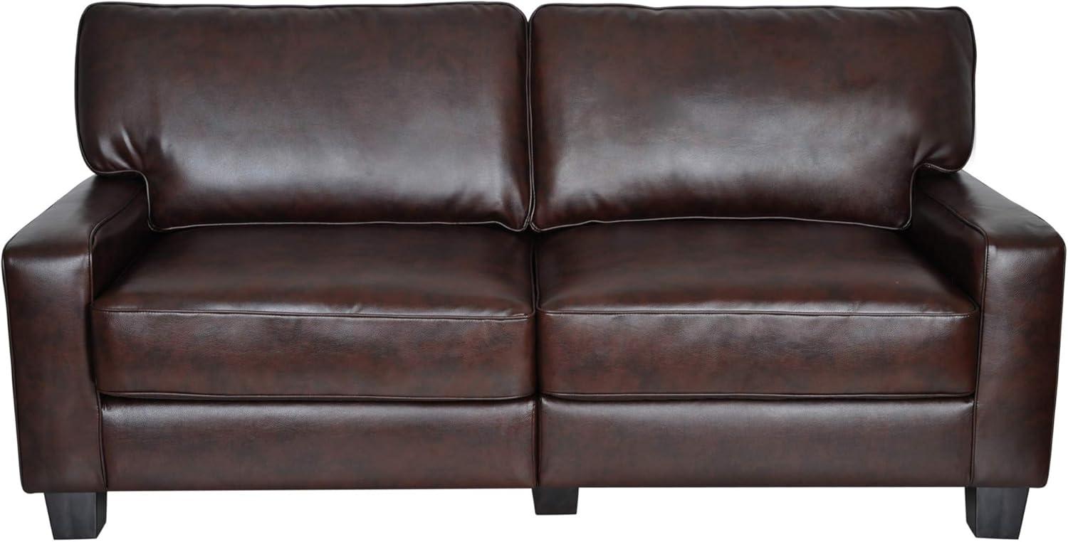 Serta Palisades 78" Track Arm Sofa, Easy Care Fabric, Soft Pillow Back, Pocket Coil Seat Cushions