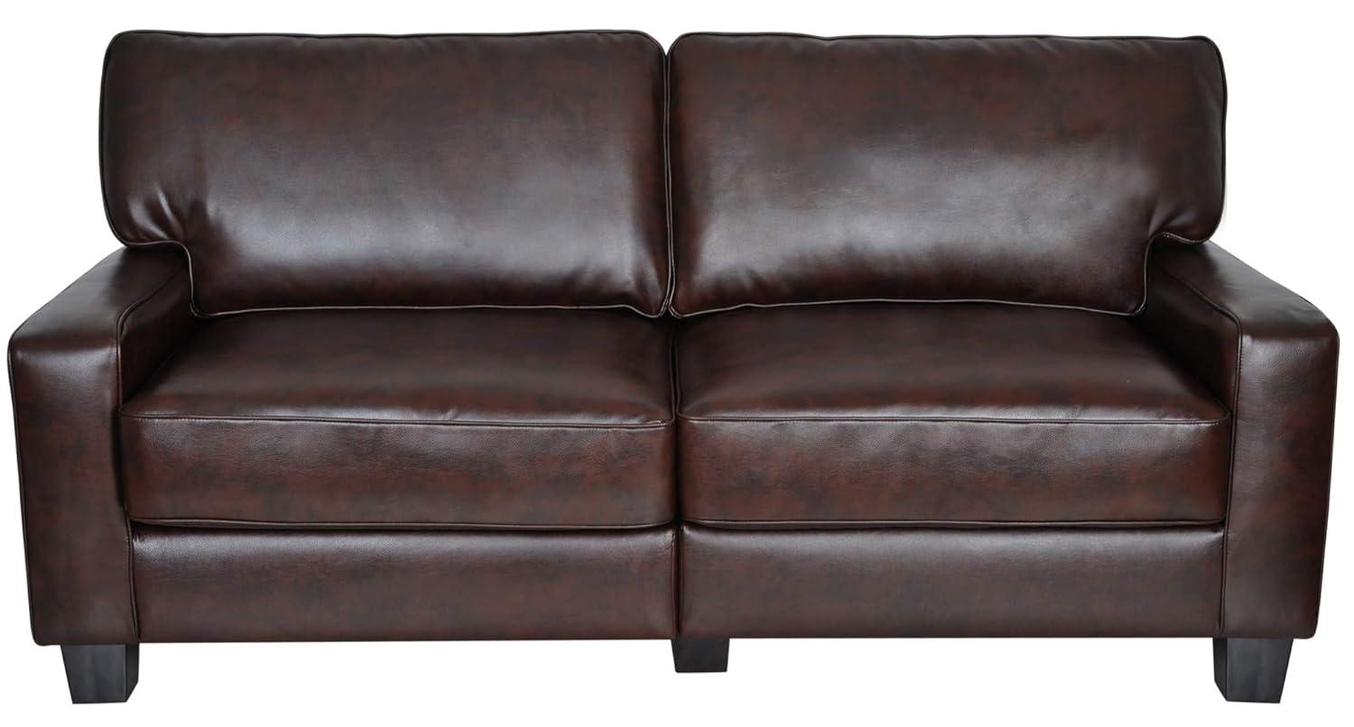 Serta Palisades 78" Track Arm Sofa, Easy Care Fabric, Soft Pillow Back, Pocket Coil Seat Cushions