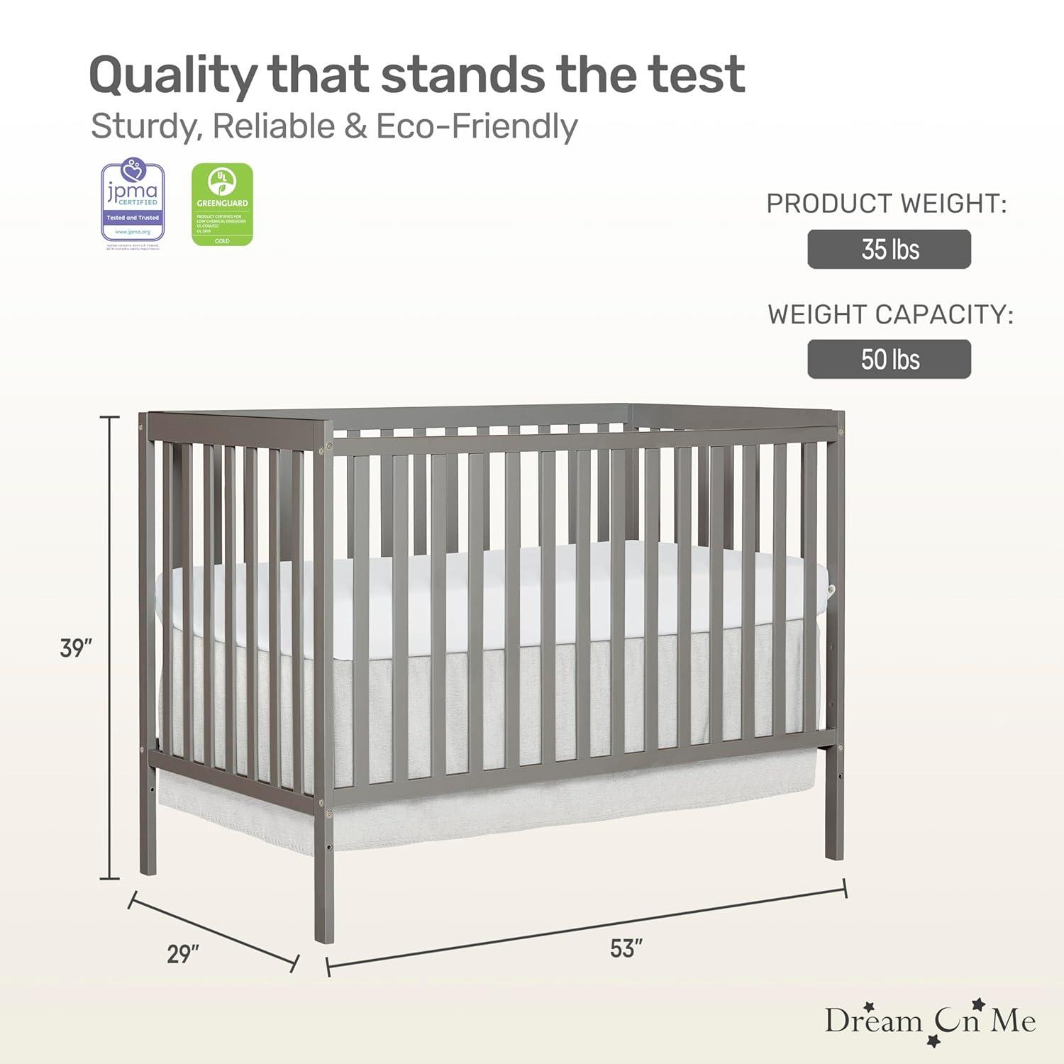 Dream On Me Synergy, 5 in 1 Convertible Crib