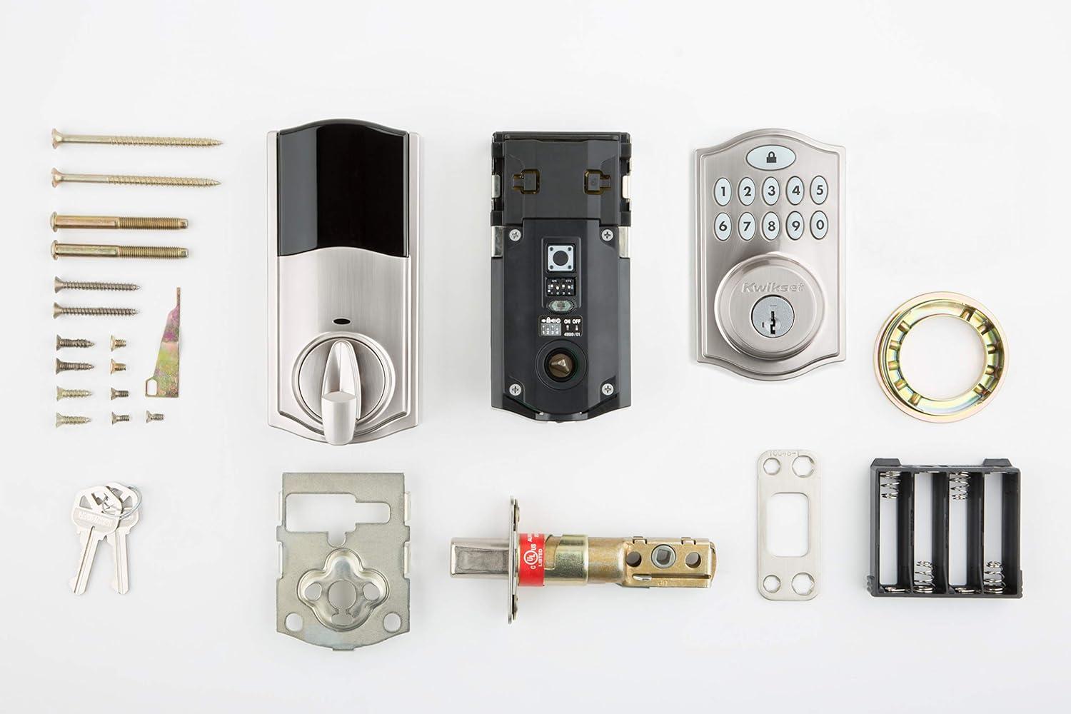 Kwikset 914 Traditional Keypad SmartCode Electronic Deadbolt Smart Lock featuring SmartKey Security and ZigBee 3.0 Technology in Satin Nickel, Large, 914TRL ZB 3.0 15