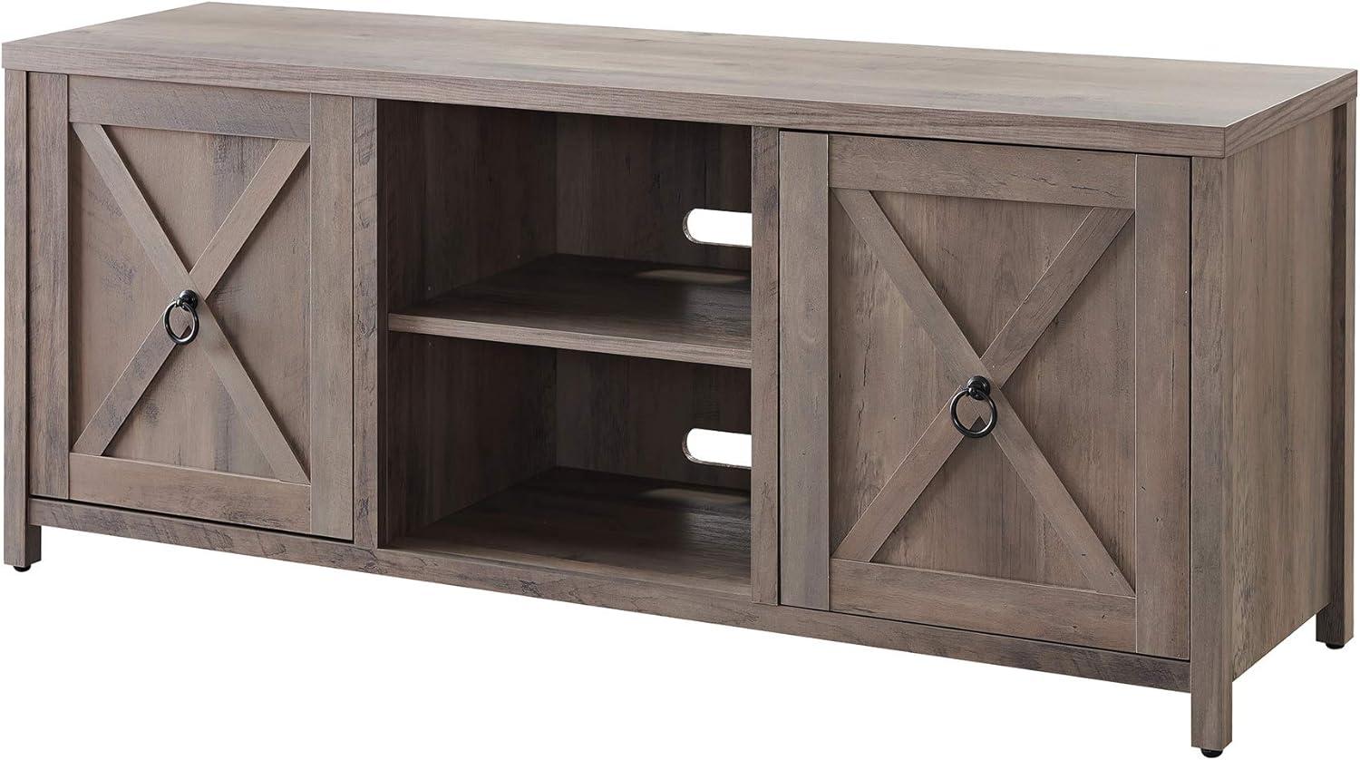 Evelyn&Zoe Granger Rectangular TV Stand for TV's up to 65", Gray Oak