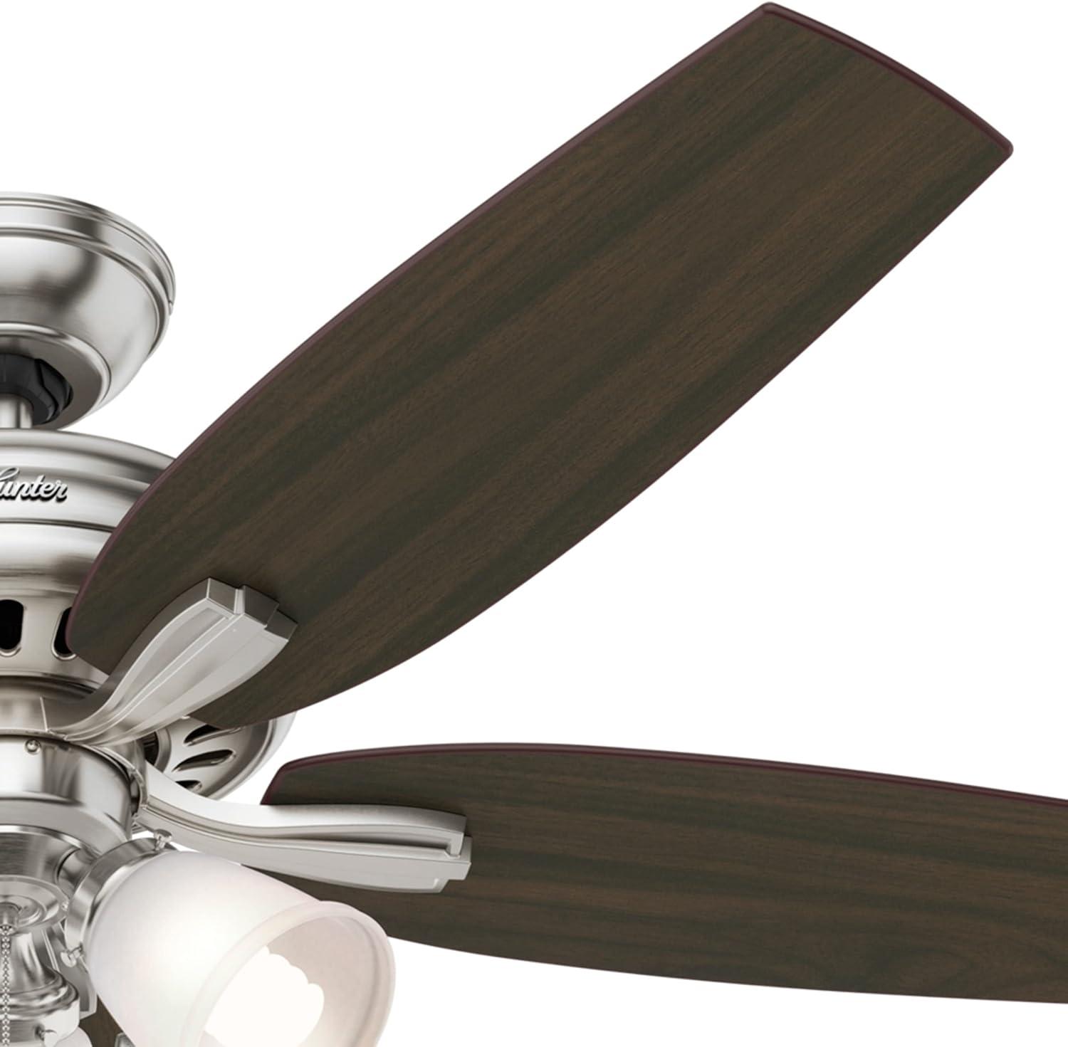 52" Newsome 5 - Blade Standard Ceiling Fan with Pull Chain and Light Kit Included