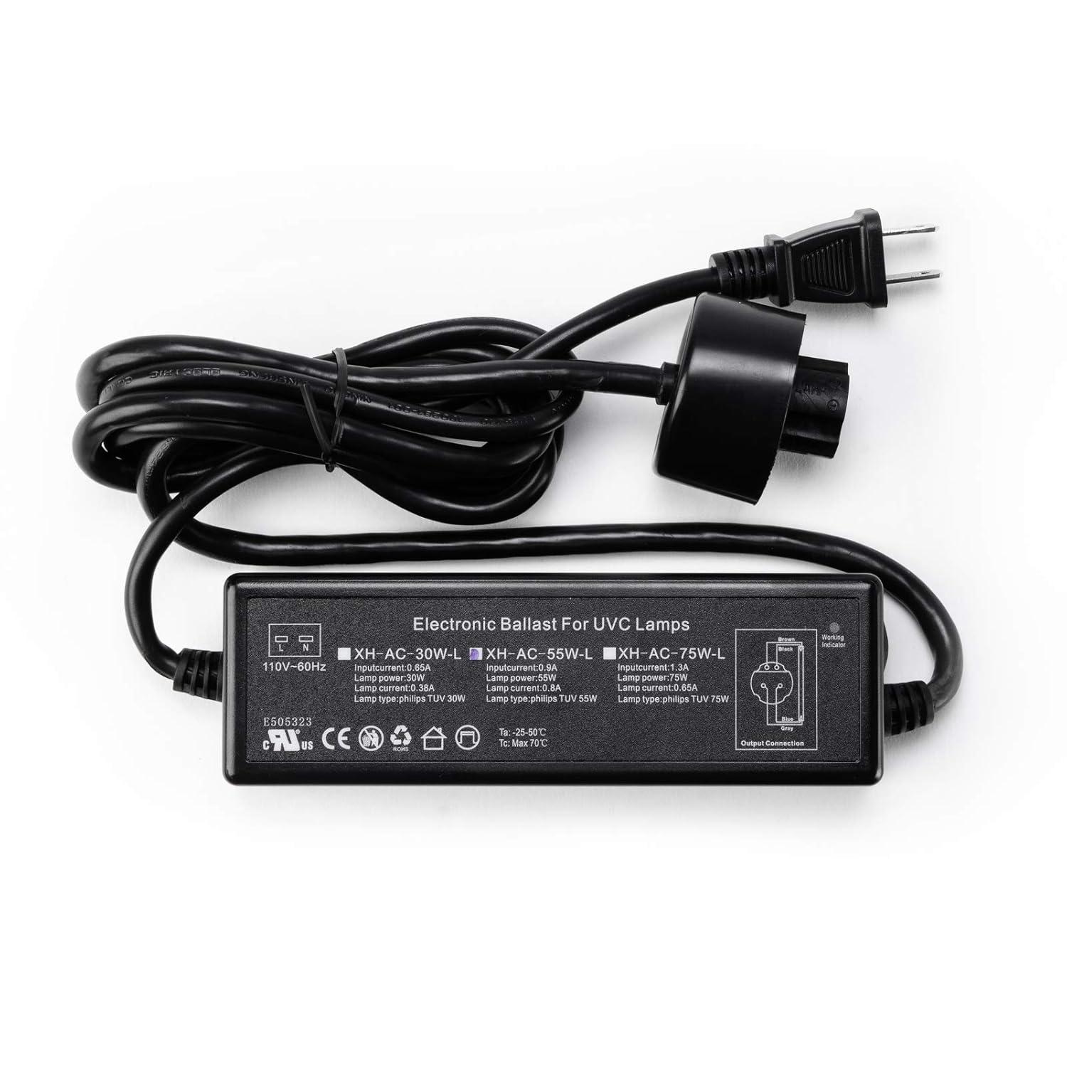 Black 55W UV Light Whole House Water Filter Ballast