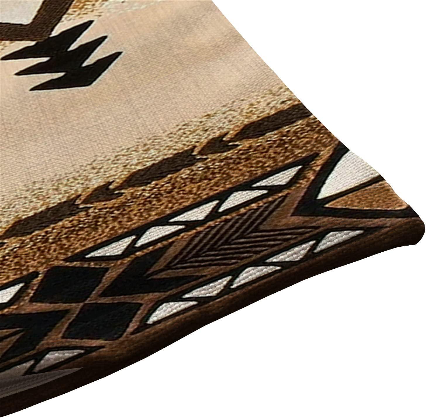 Southwest Aztec Cotton Lumbar Throw Pillow Cover