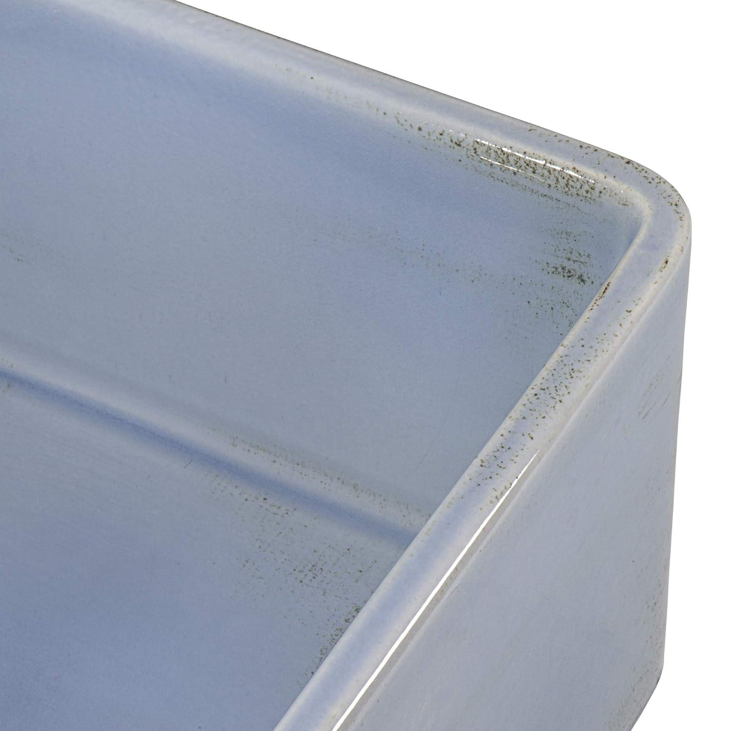 Ruvati 33 inch Fireclay Farmhouse Apron-Front Kitchen Sink Reversible