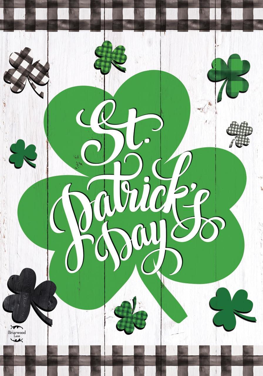 Briarwood Lane Celtic Shamrocks St. Patrick's Day Garden Flag Iri