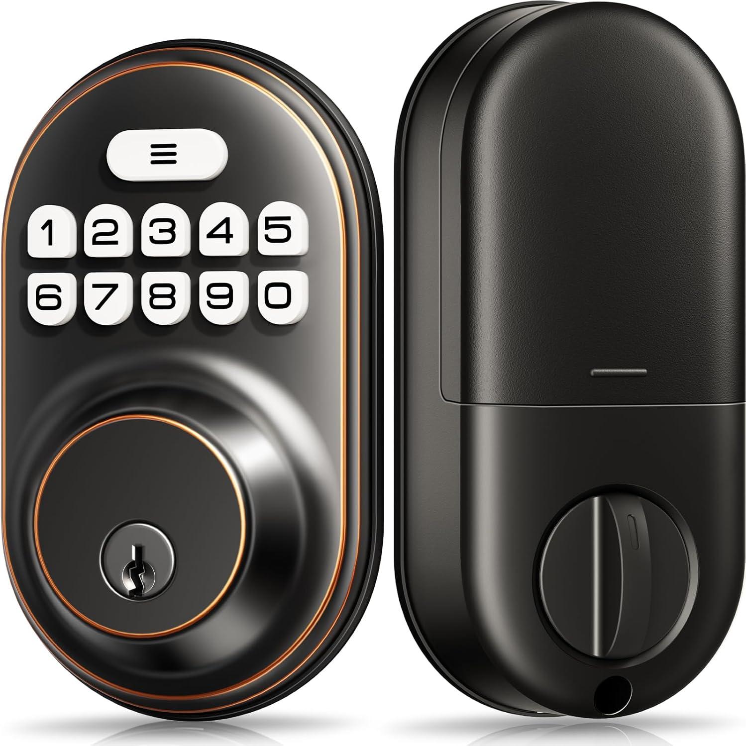 Oil Rubbed Bronze Keyless Entry Electronic Deadbolt