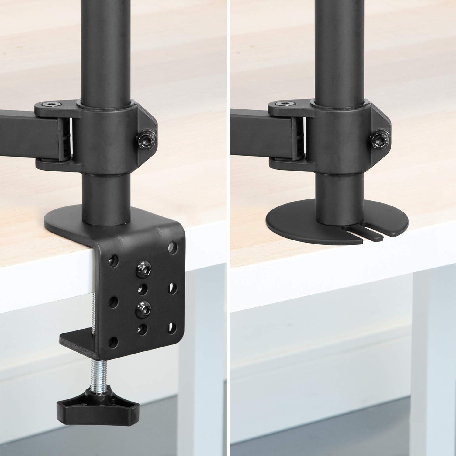 Mount-it Mount-It Height Adjustable Laptop Desk Stand with Articulating Vented Laptop Tray Mount & C-Clamp