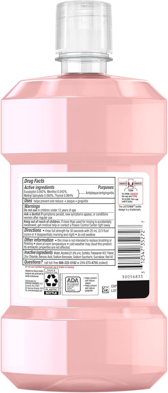 Listerine Clinical Solutions Gum Health Antiseptic Mouthwash Oral Care, 500 mL