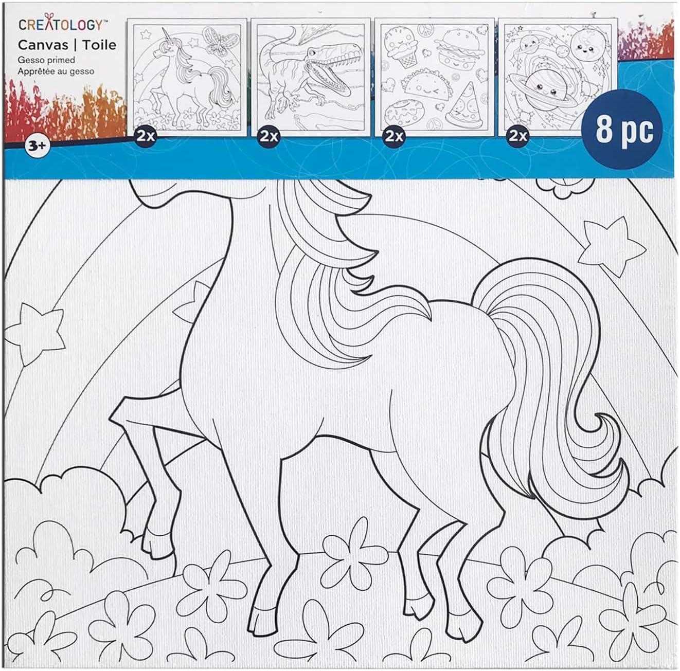 Pre-Printed Canvas Panels By Creatology™ - 8 Pack