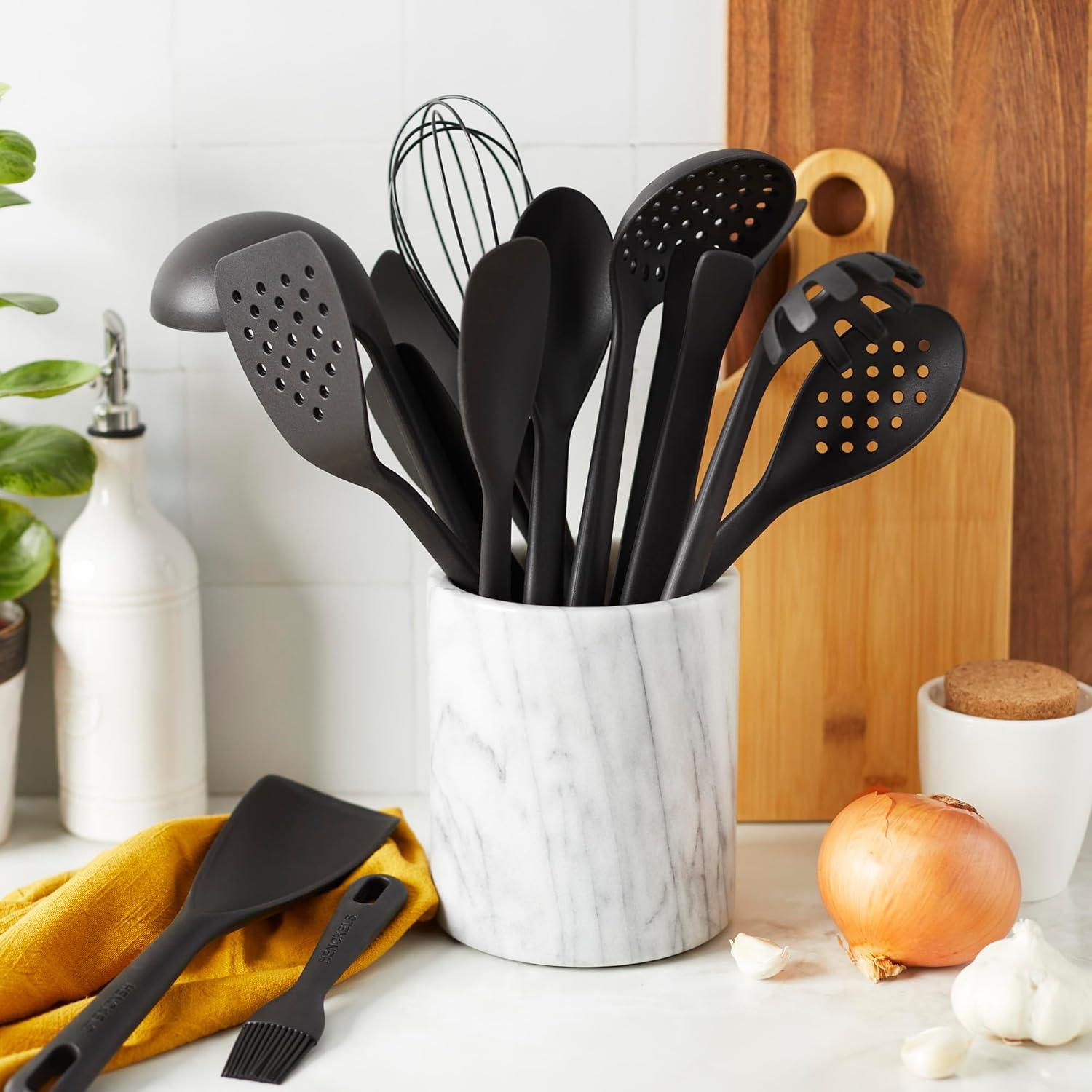 Henckels 4-Piece Black Silicone Cooking Utensil Set