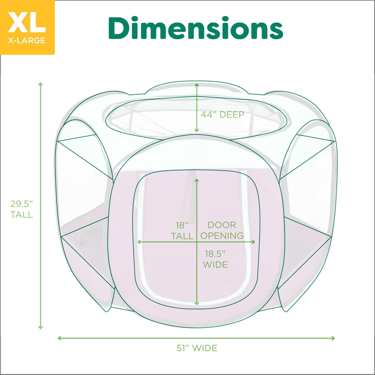 6 Panel Mesh Pet Playpen With Door