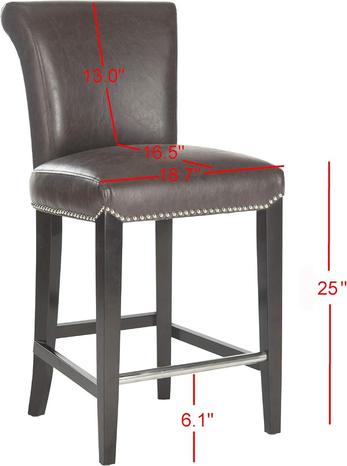 Darby Home Co Bowie Upholstered Counter Stool with Solid Wood Frame