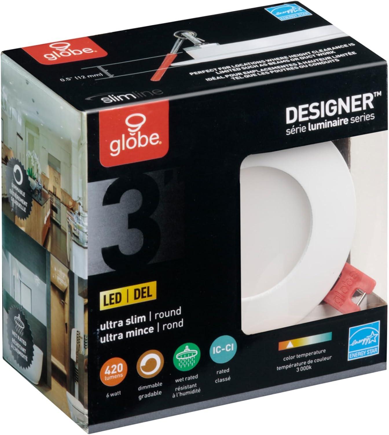 Ultra Slim 3'' Dimmable Air-Tight IC Rated Recessed Lighting Kit