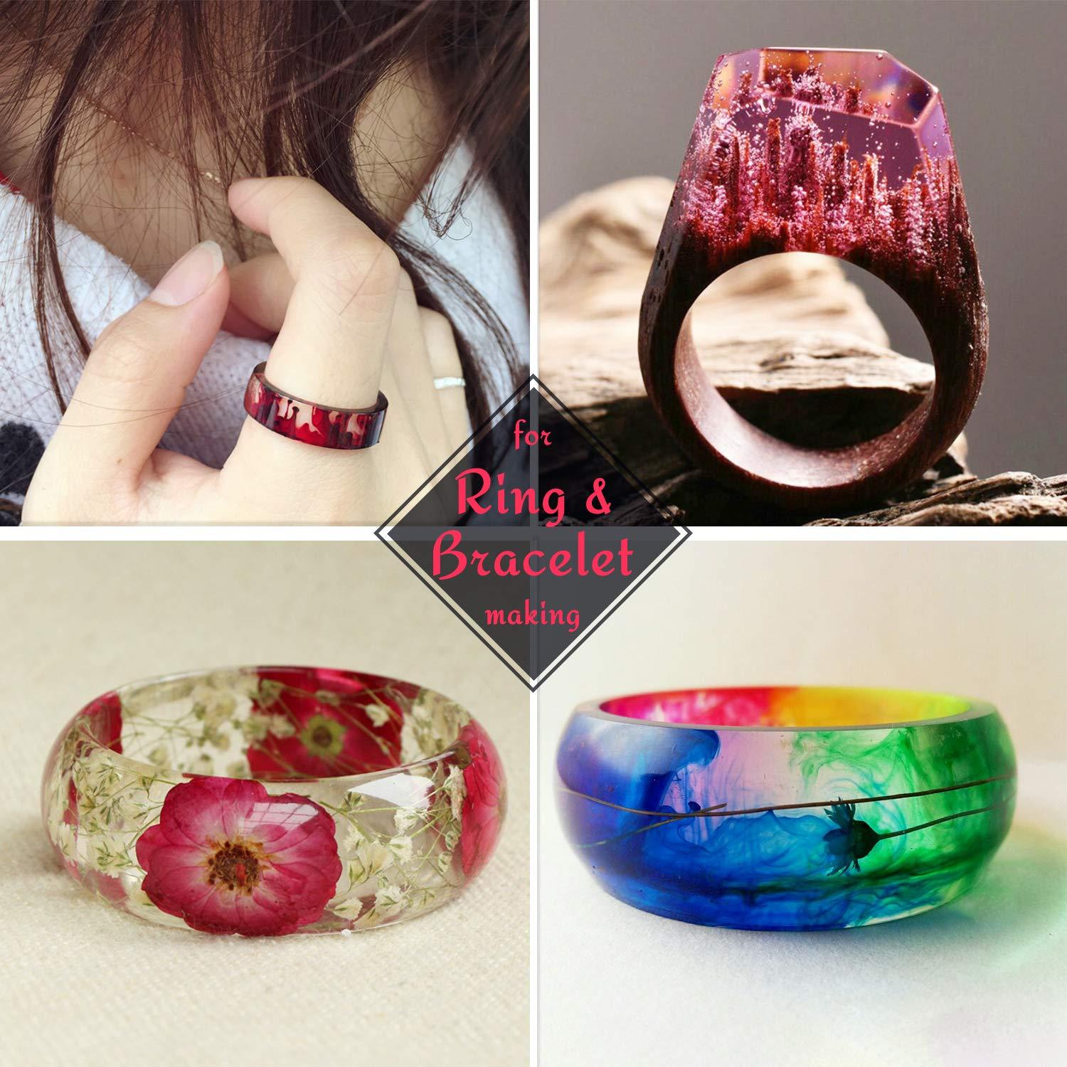 Upgrade Crystal Clear Hard UV Resin 200g - Ultraviolet Curing Epoxy for Jewelry Making, Pendant & DIY Crafts - Solar Cure & Thinner Resin for Mold, Casting