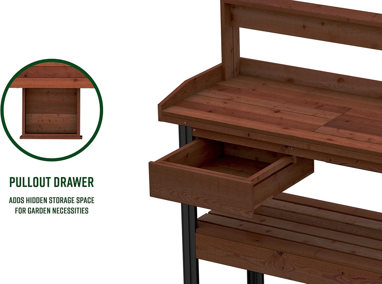 Vita Cedar Potting Bench