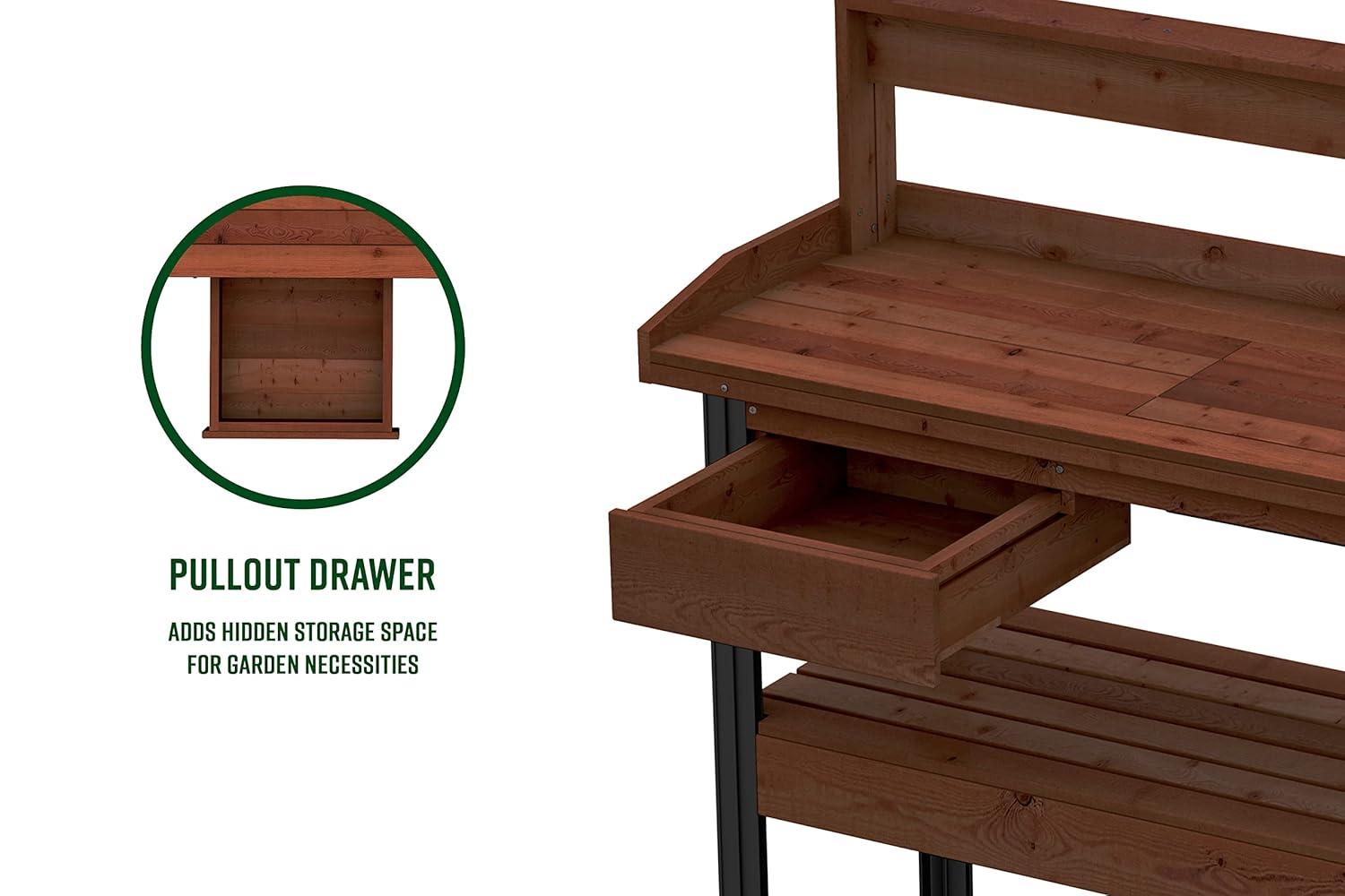 Vita Cedar Potting Bench