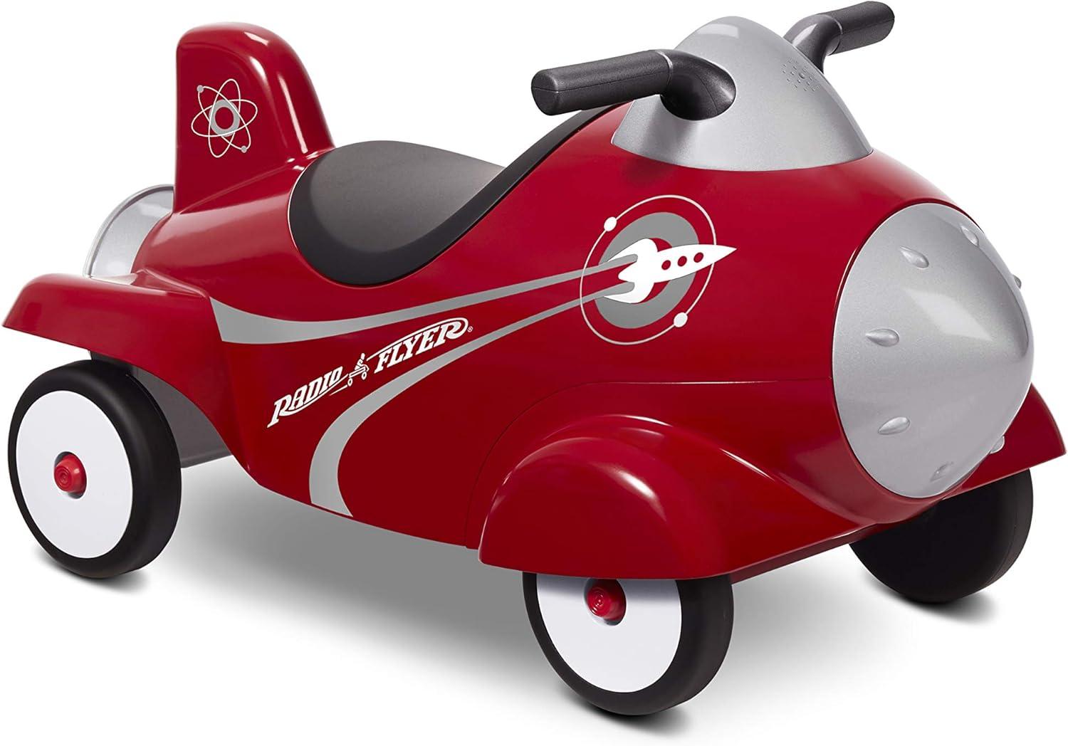 Radio Flyer Retro Rocket Ride-On with Lights, Sounds and Under-Seat Storage, for 1 - 3 years, 1 Unit