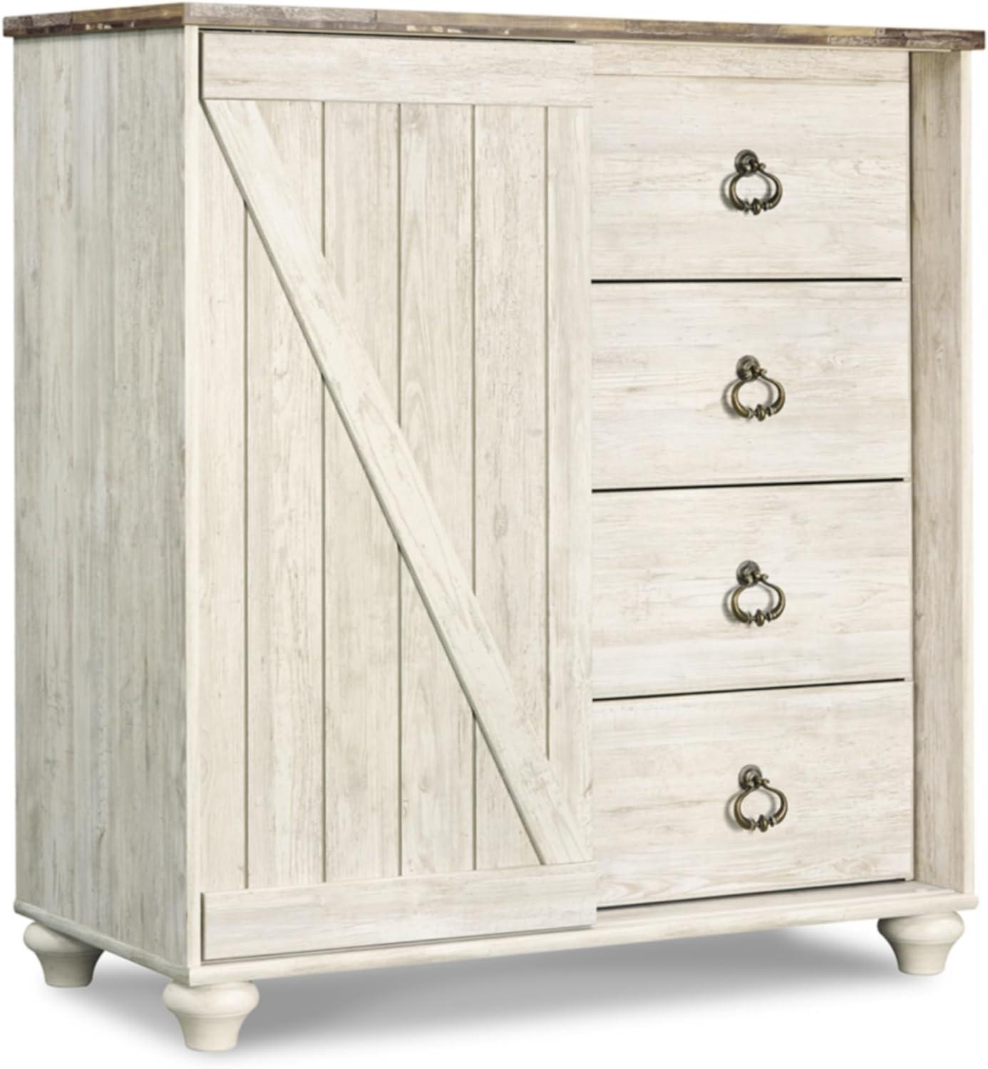 Willowton 4 Drawer Gentleman's Combo Dresser